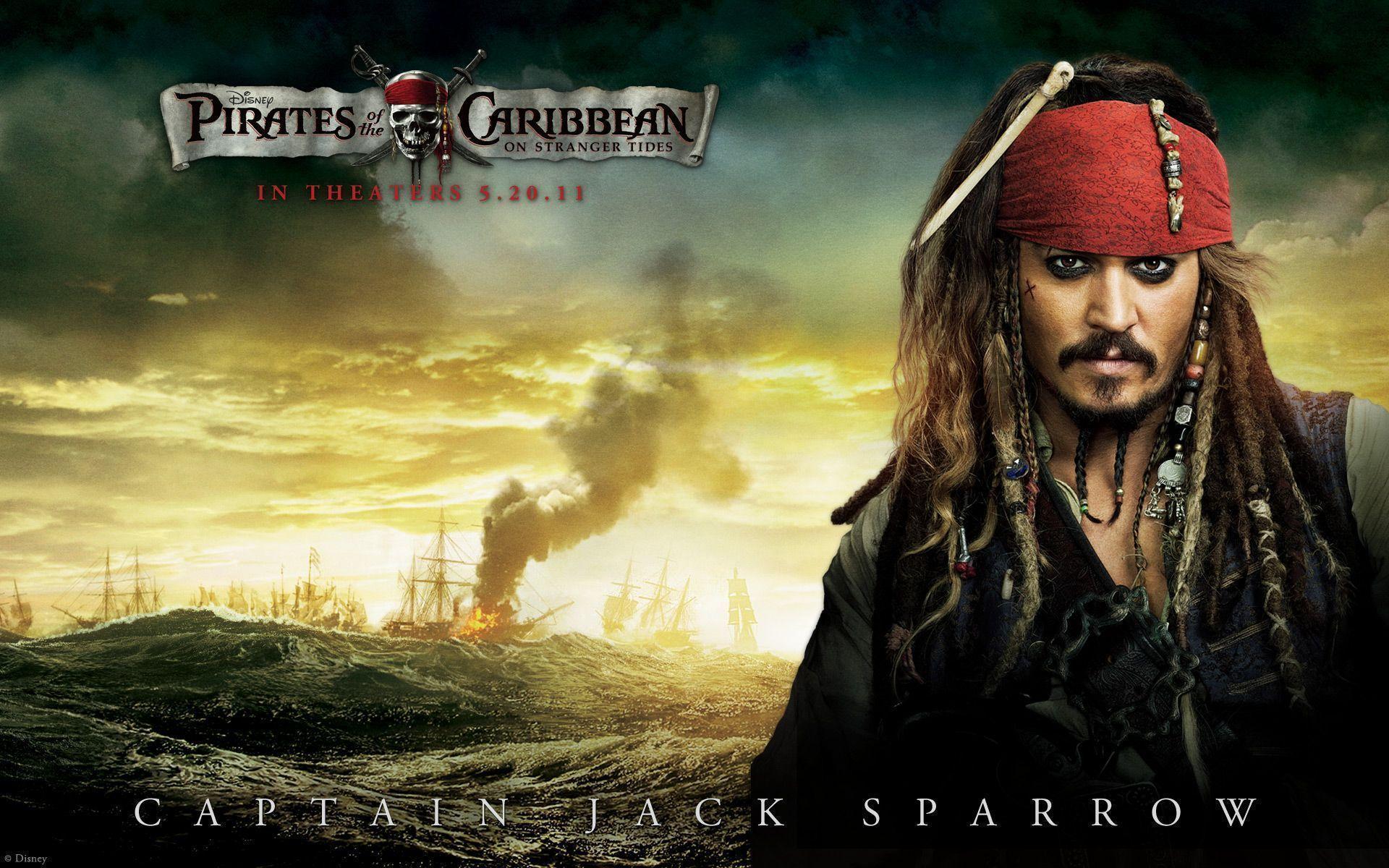 Johnny Depp in Pirates Of The Caribbean 4 Wallpapers