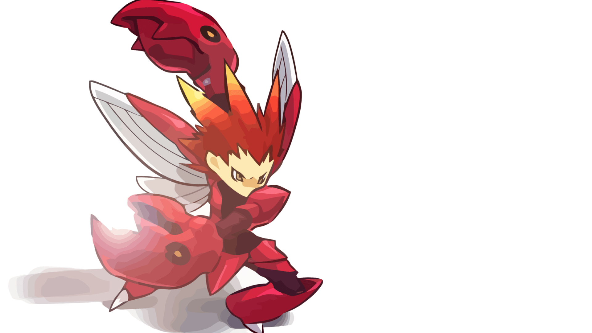 ScreenHeaven: Hitec Pokemon Scizor simple backgrounds desktop and