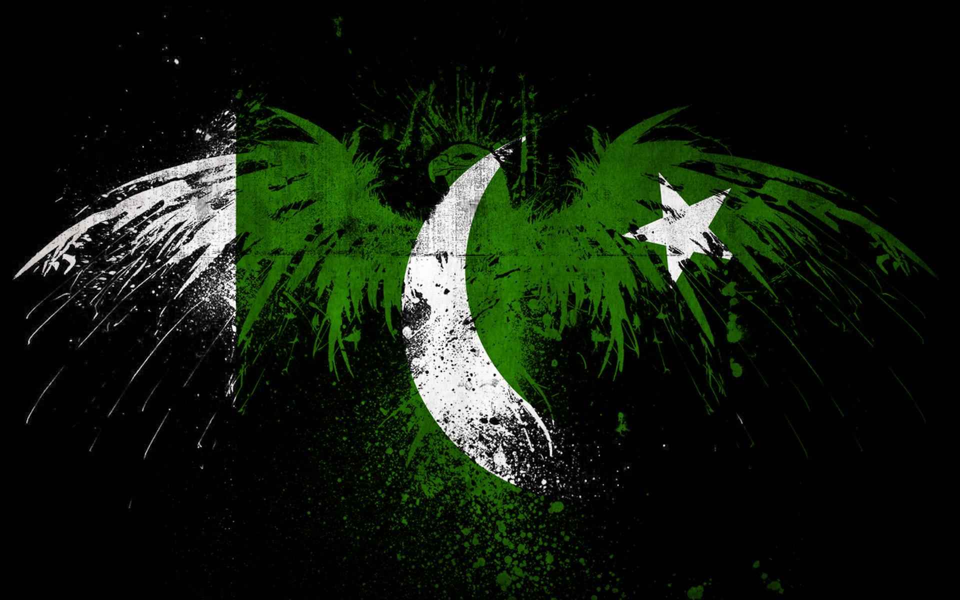 Pakistan Flag in Eagle Shape HD Wallpapers