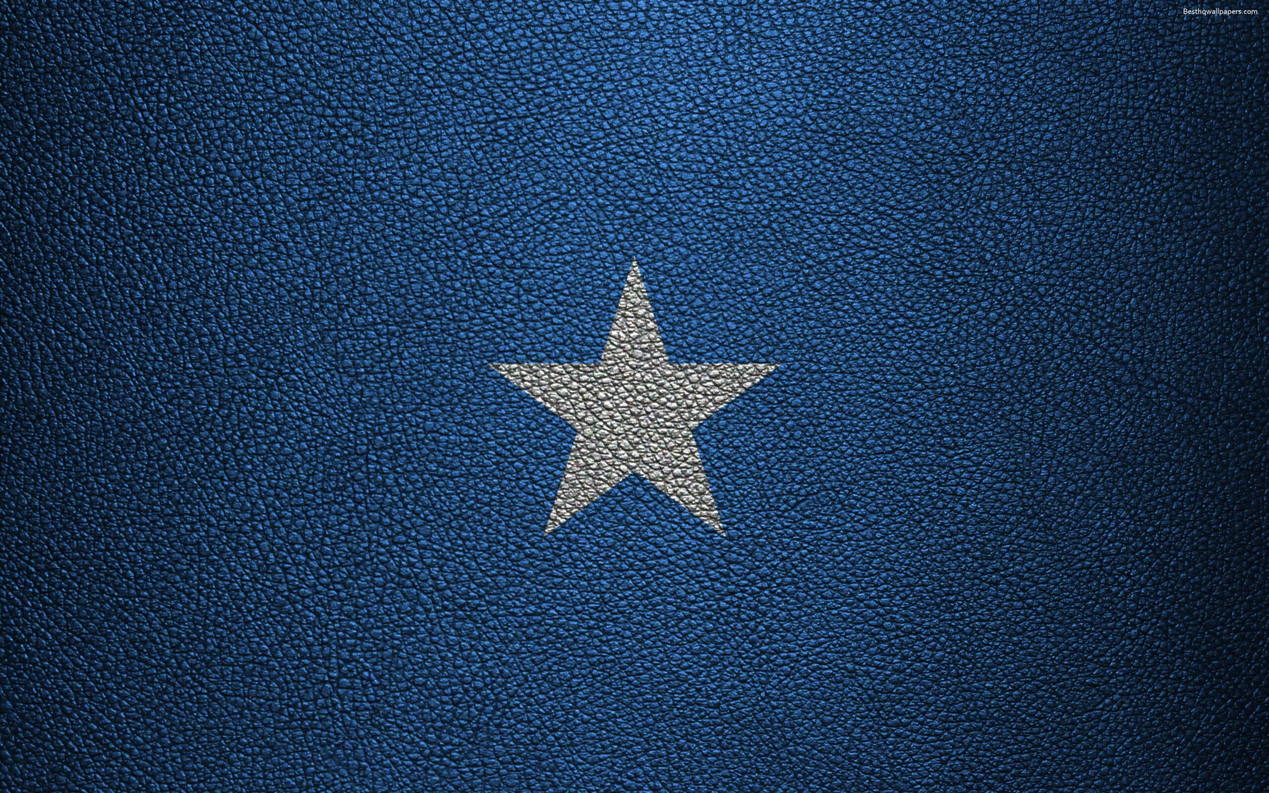 Download wallpapers Flag of Somalia, Africa, 4k, leather texture