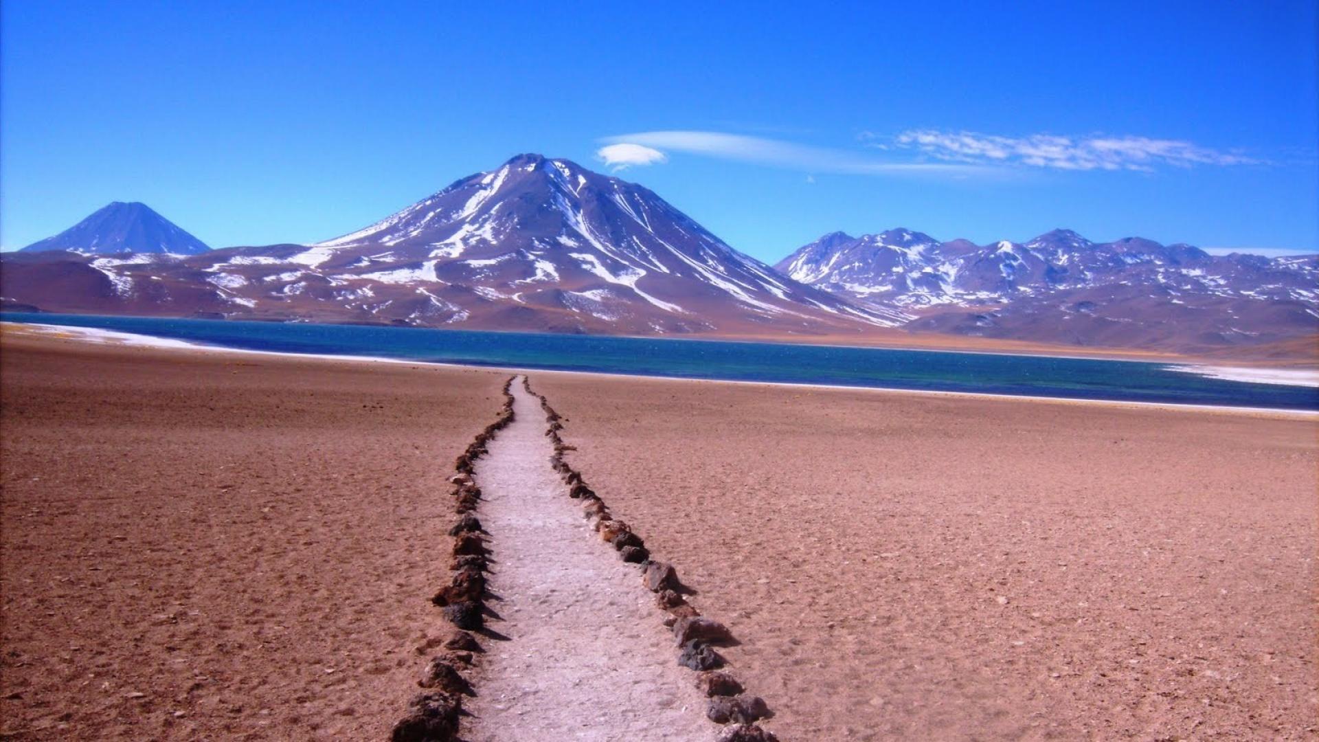 Andes atacama desert chile laguna miscanti clouds wallpapers