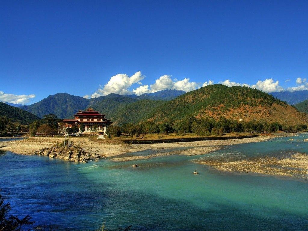 Bhutan Tag wallpapers: Bhutan Beautiful Nice Wallpapers River Forest