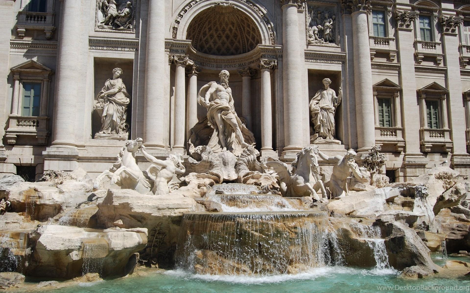 Travel. Rome. Monument. Trevi Fountain HD Wallpapers. 4K Wallpapers