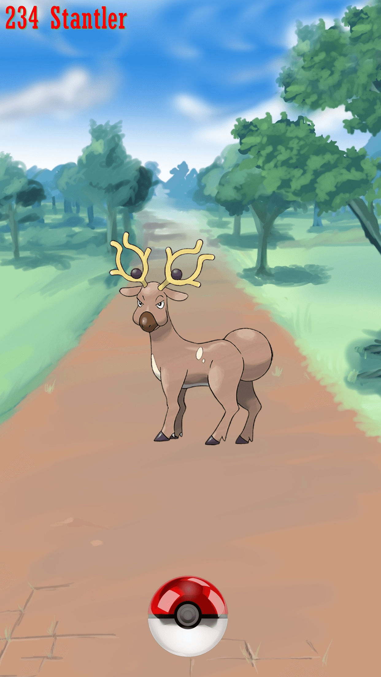 234 Street Pokeball Stantler