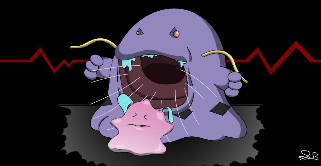 Swalot eating a ditto by prideofwesker29