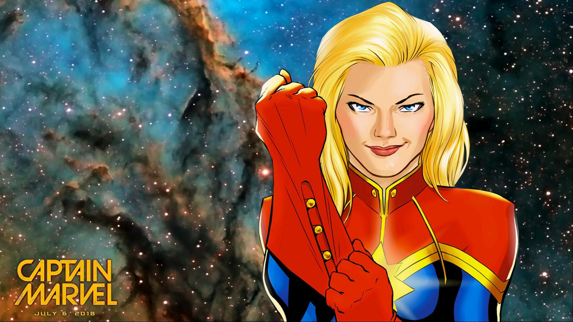 HD Wallpapers 1080p with Superheroes – Captain Marvel