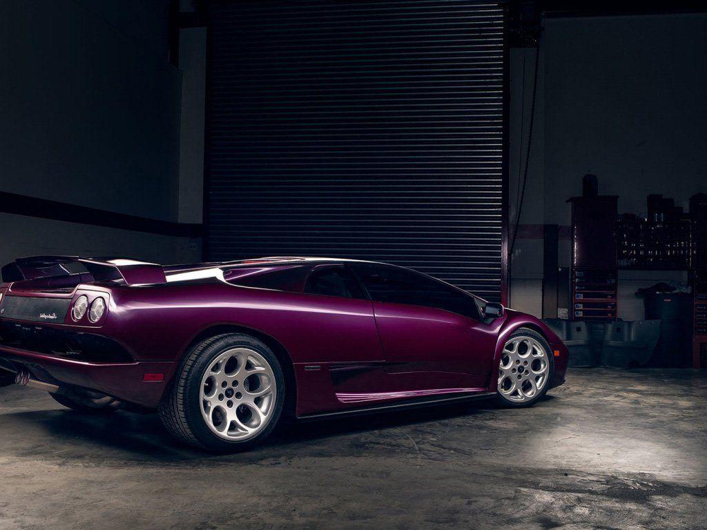 Car Lamborghini Diablo VT purple wallpapers