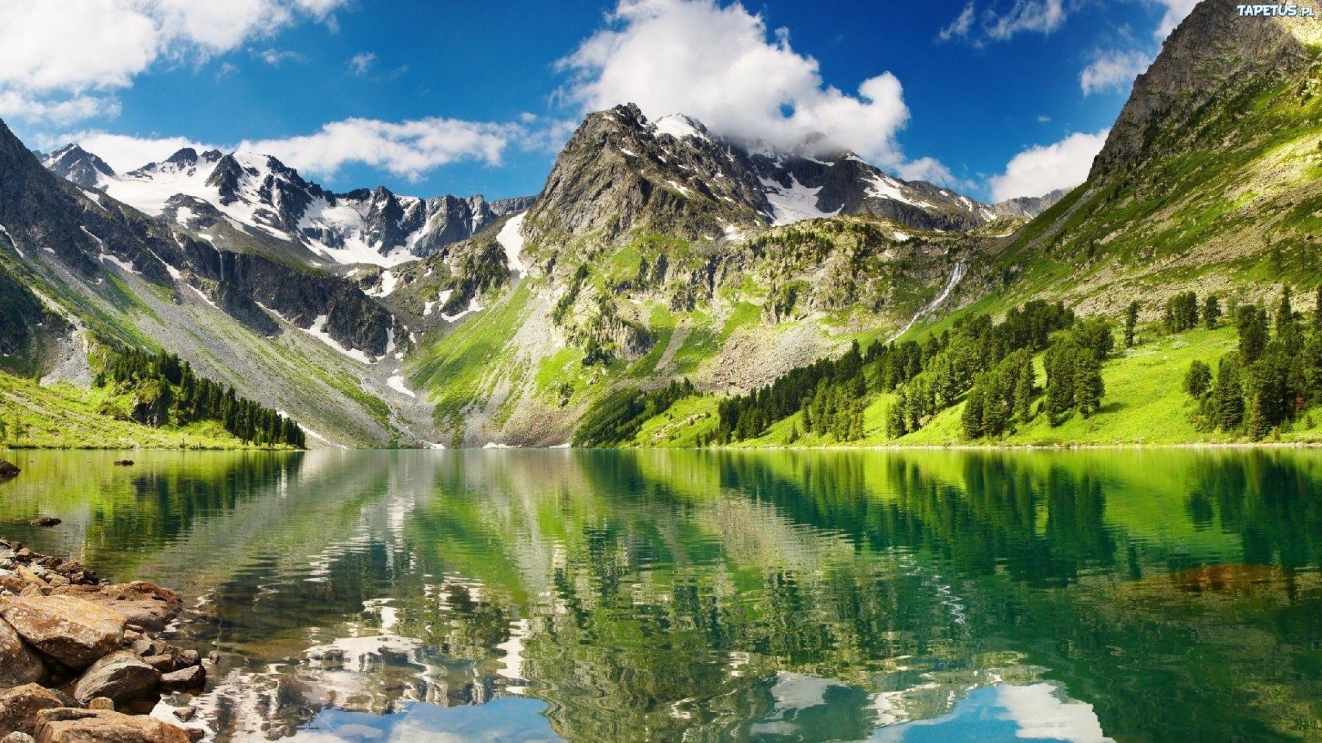 Mountain Landscape Nature Lake Wallpapers Hd 95465 : Wallpapers13