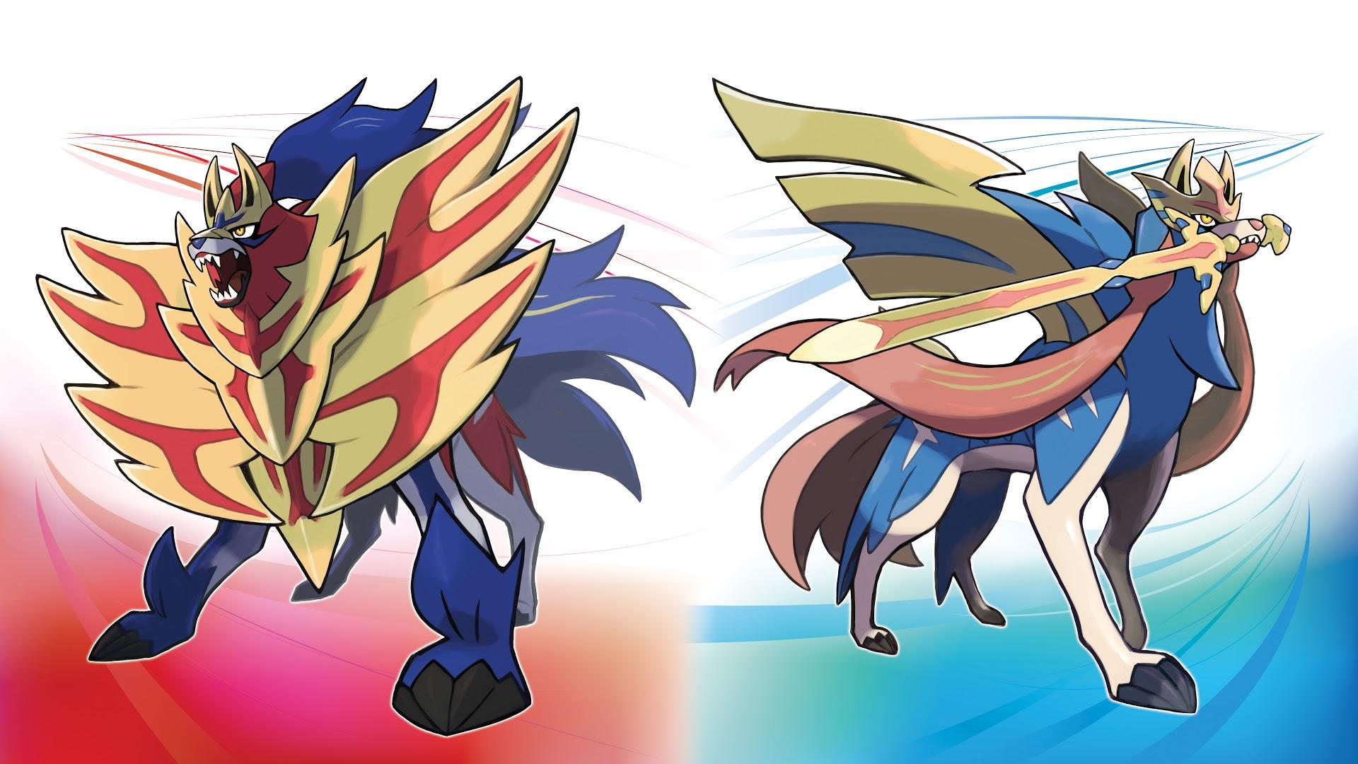 Zamazenta and Zacian Pokemon Sword and Shield 8K Wallpapers