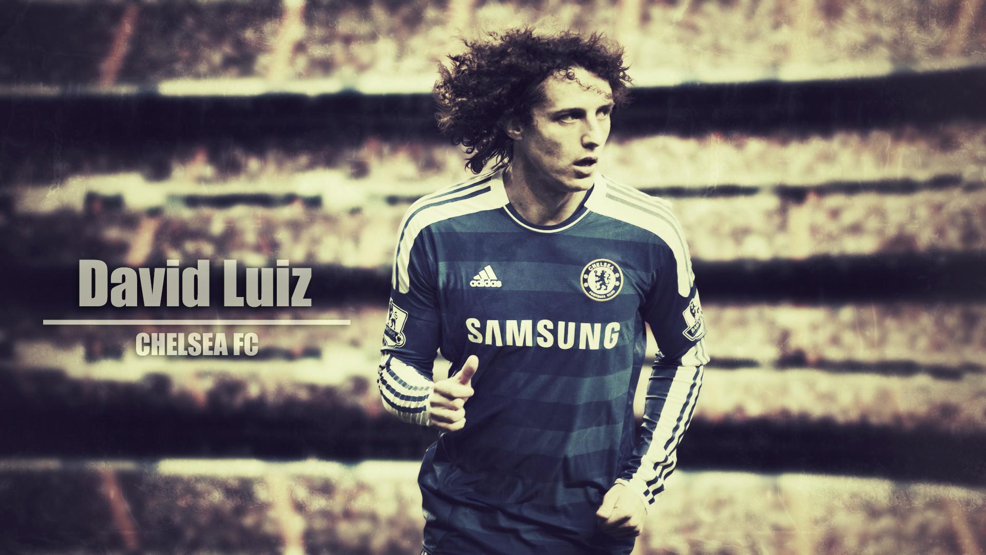 The football player of Chelsea David Luiz wallpapers and image