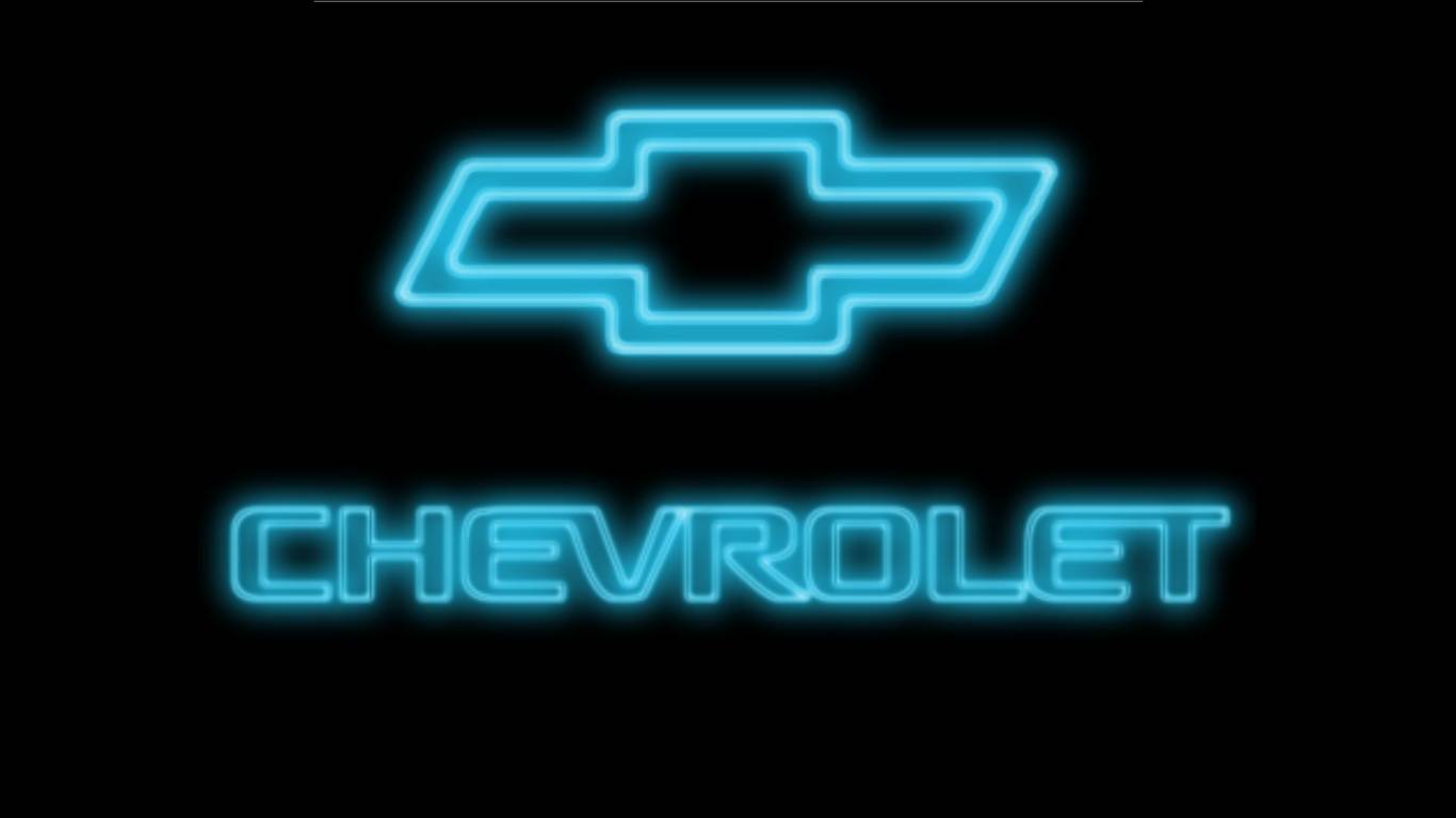 chevy azul neón logo wallpapers