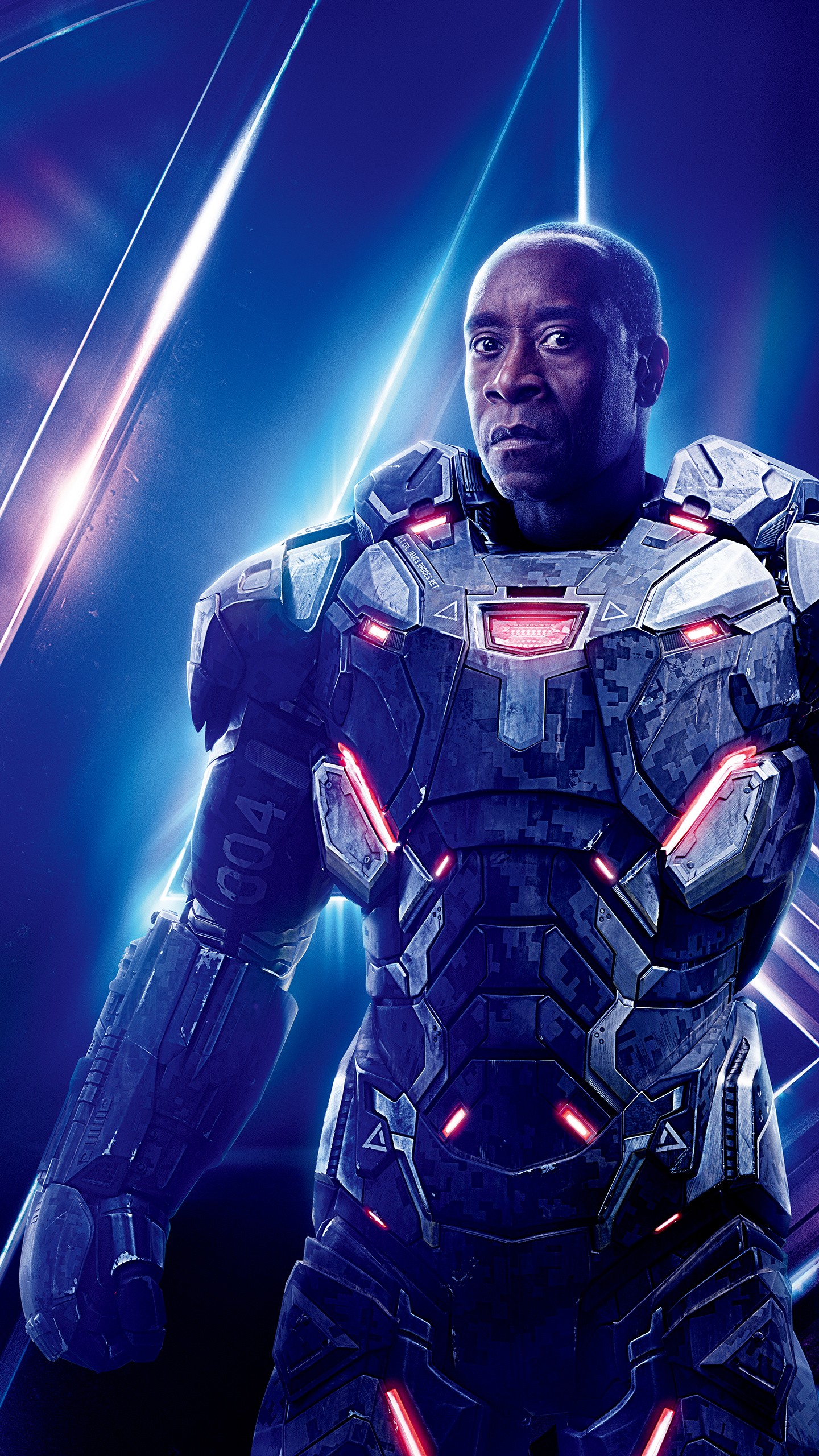 Don Cheadle as War Machine in Avengers Infinity War 5K Wallpapers