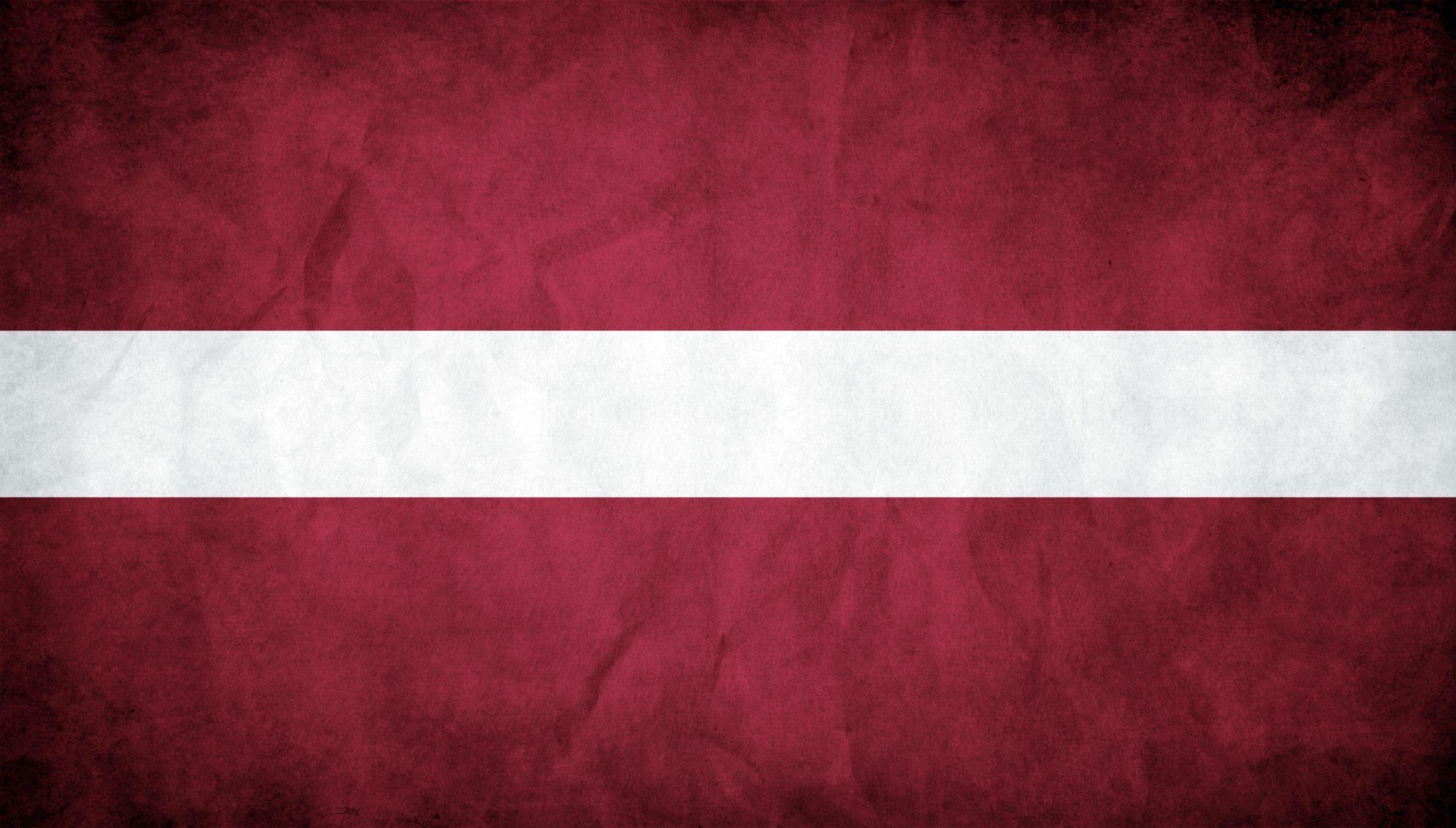 Grunge flag Latvia