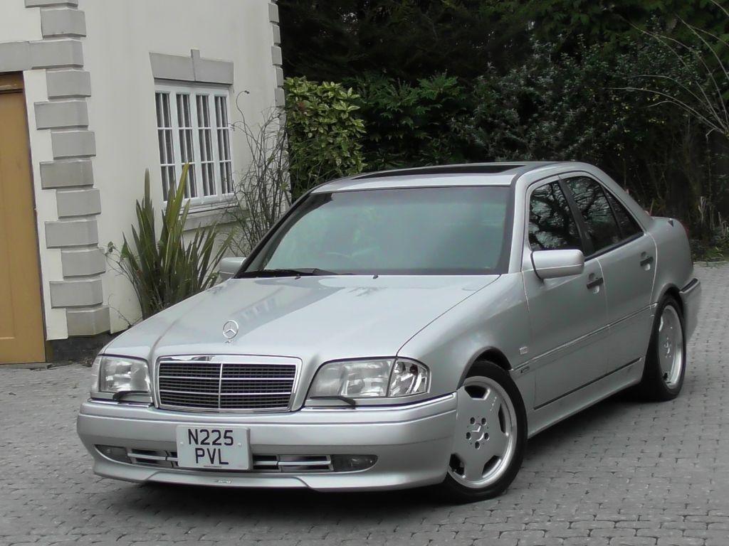 Used Brilliant Silver Met with Black Leather Mercedes C36 AMG For