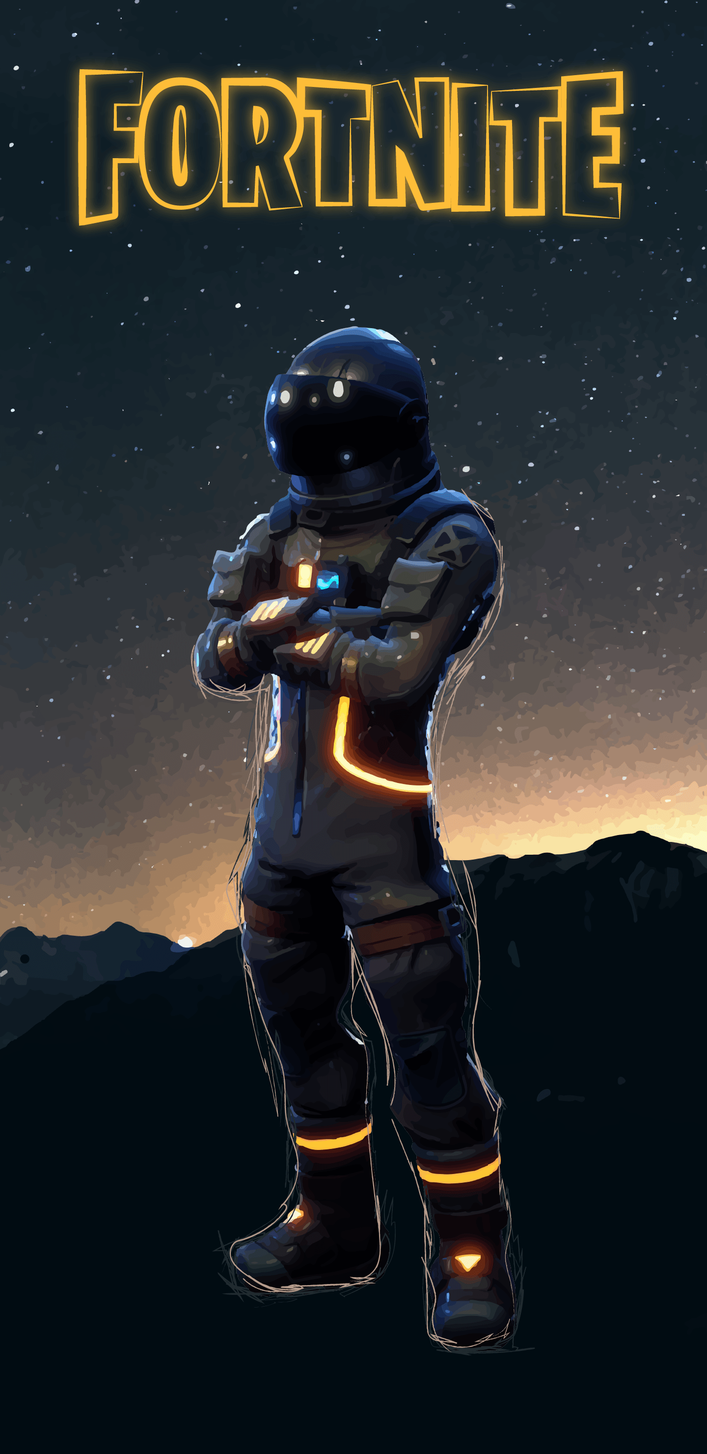 Dark Voyager Phone Wallpapers : FortNiteBR