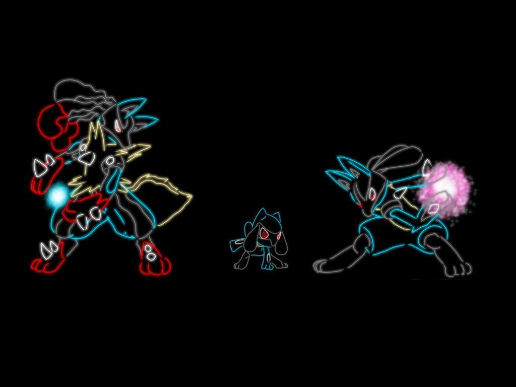 447 Riolu 448 Lucario mega Lucario by XxGingerSharkxX