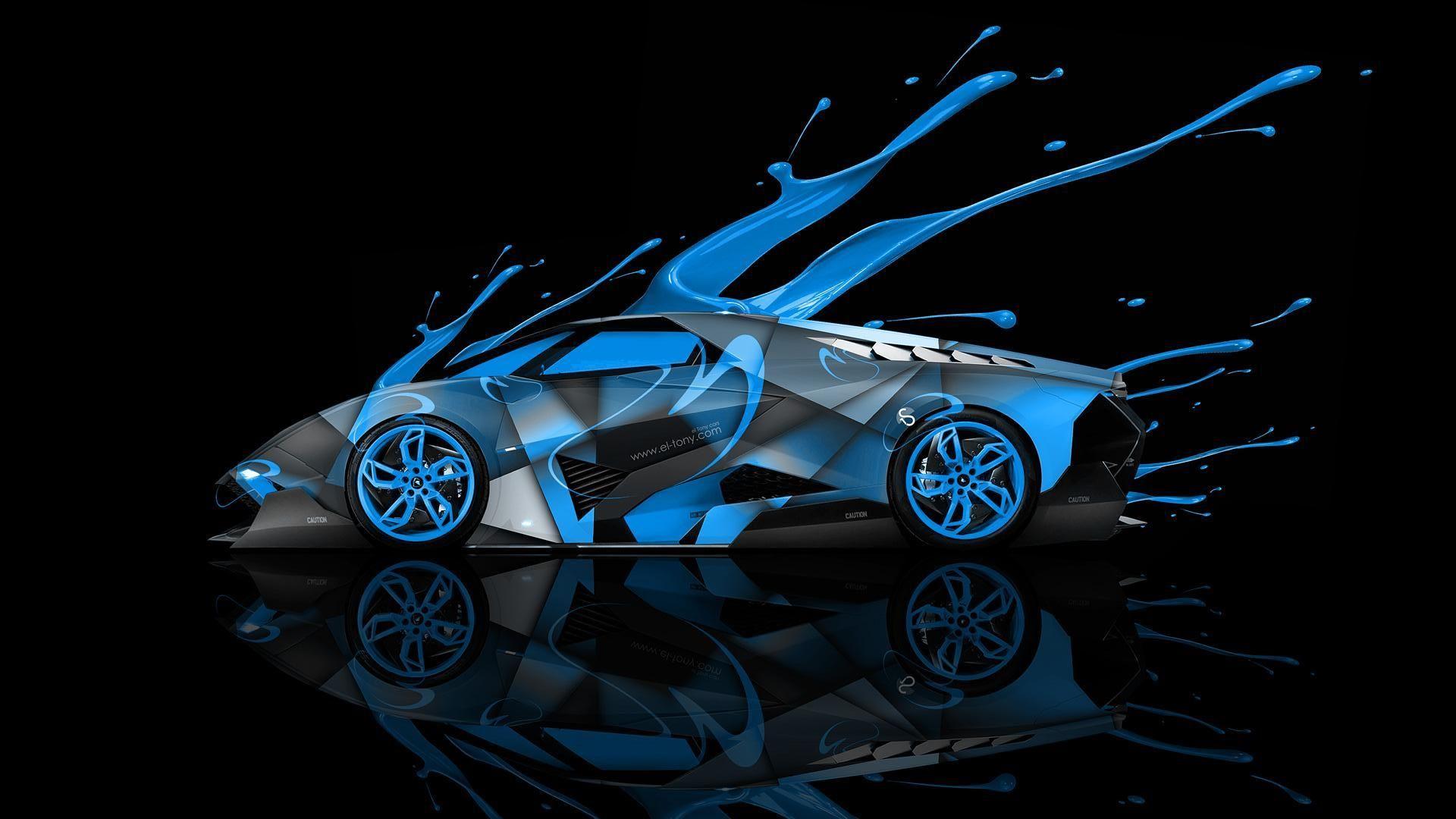 BLUE LAMBORGHINI EGOISTA WALLPAPERS