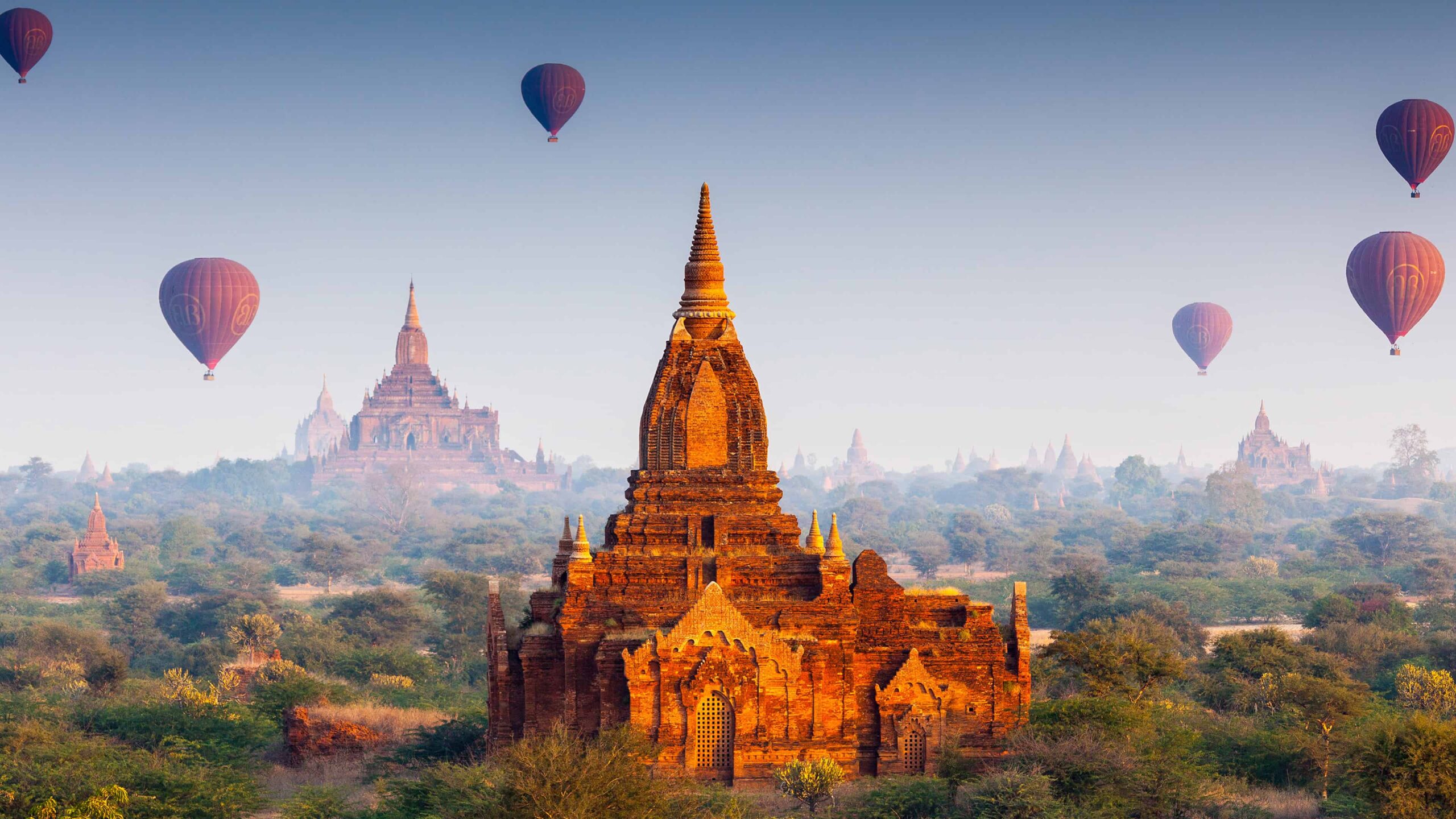 Buddhist Temples Bagan Myanmar UHD 4K Wallpapers