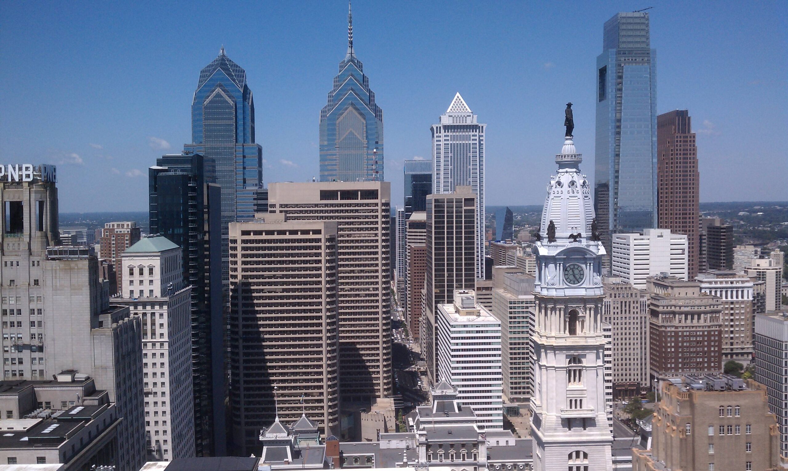 Philadelphia Skyline Usa Ancient Capital World City Hd Wallpapers With