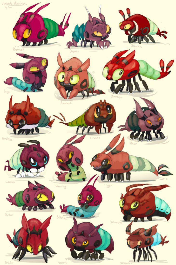 Venipede Variations by fizzycurrant