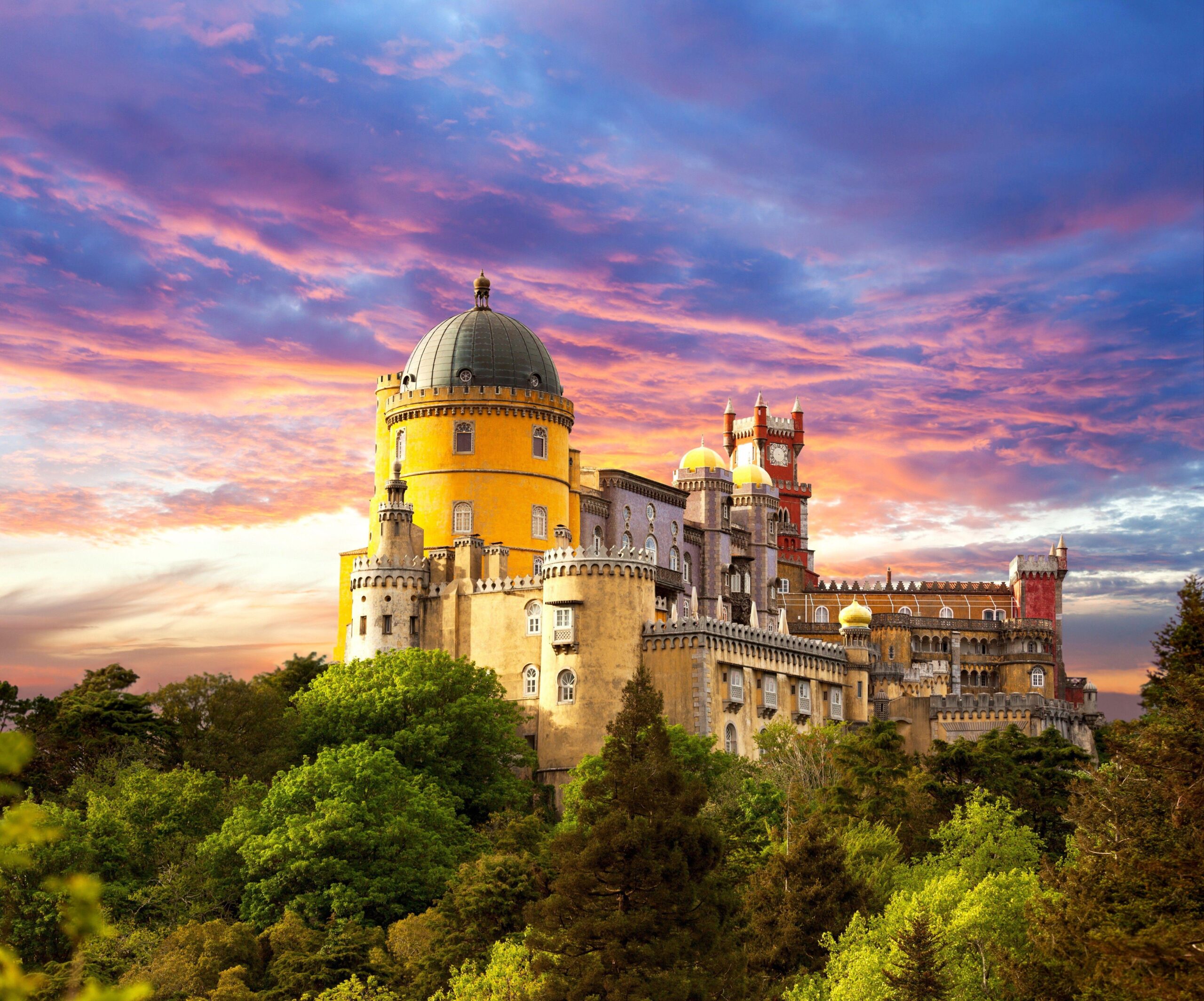 Beautiful castle on the hill, Portugal wallpapers and image