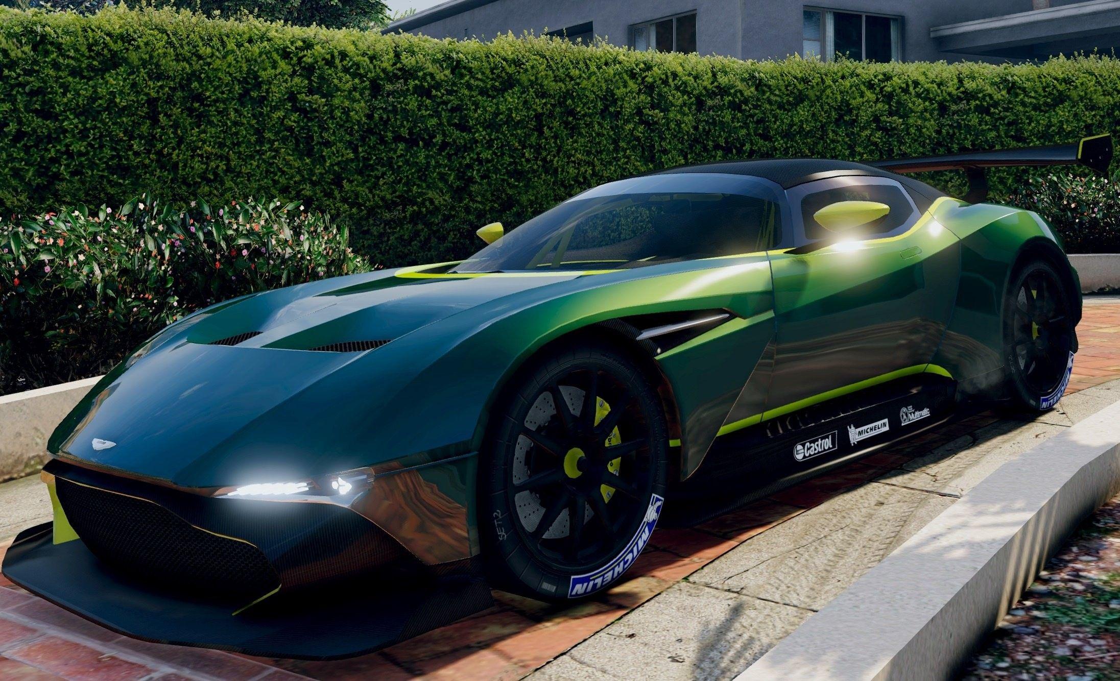 Green 2016 aston martin vulcan wallpapers