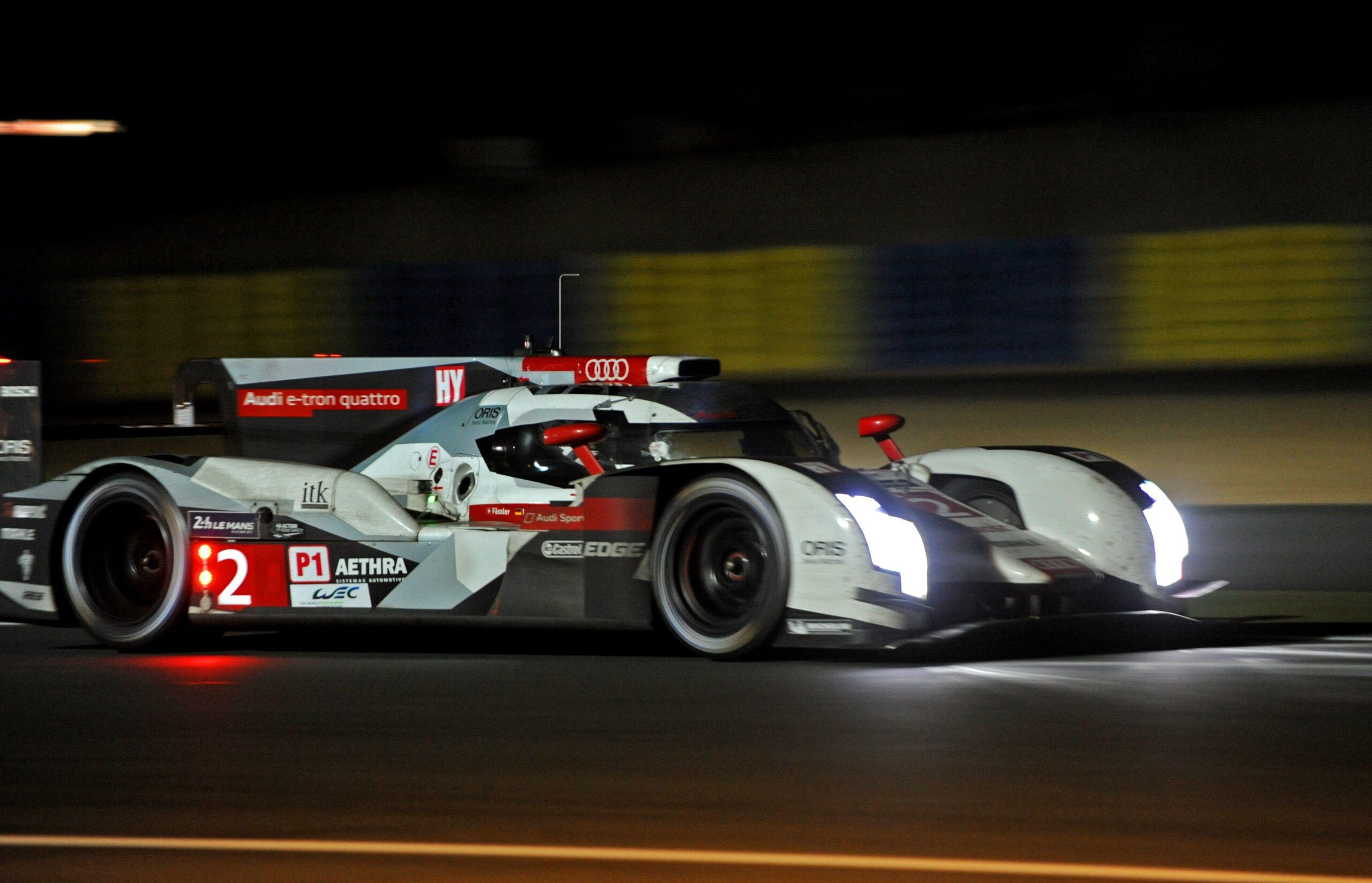 Leading Audi Into Garage With Eight Hours Left at Le Mans