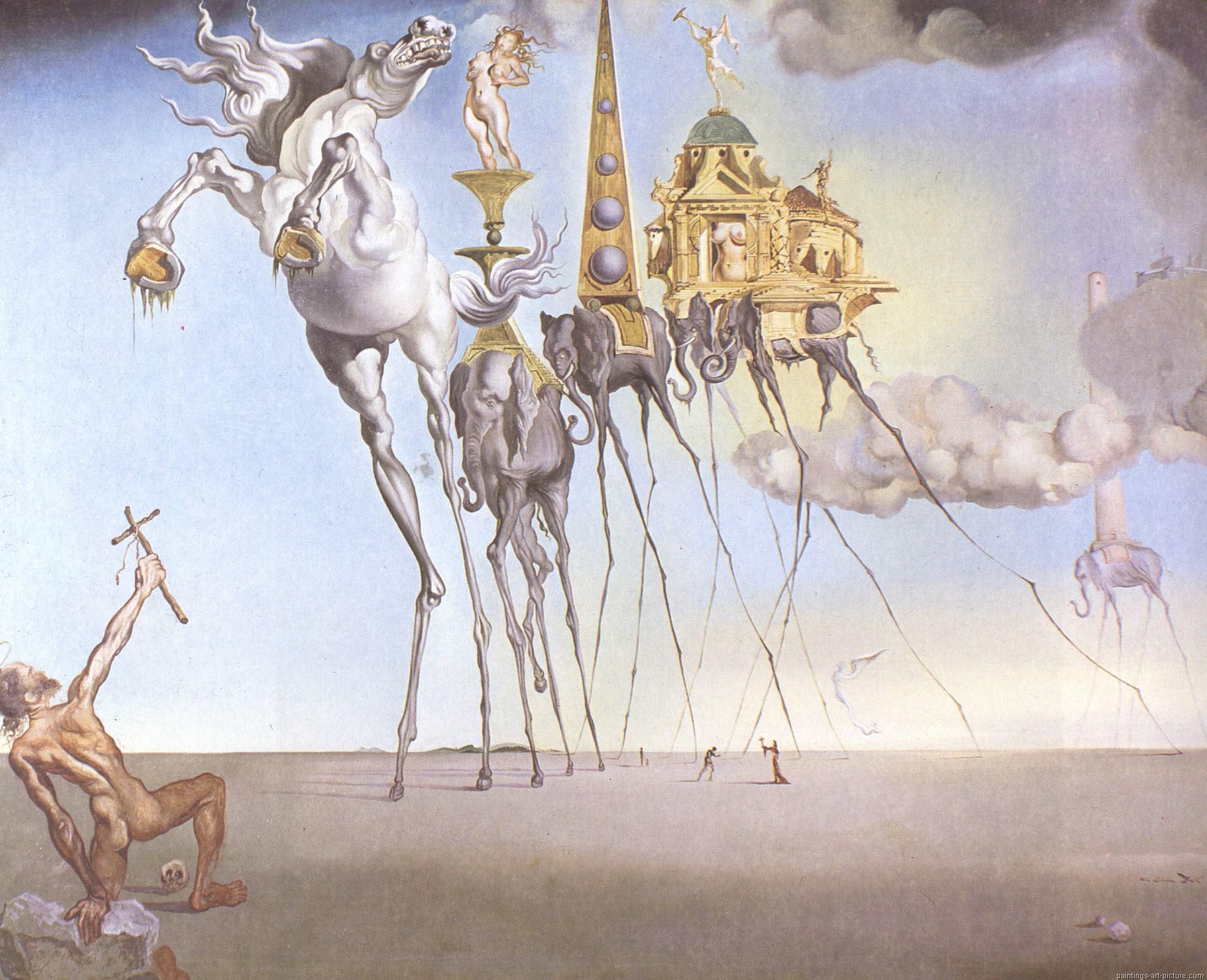 Salvador Dali surrealistic paintings HD Wallpapers & Backgrounds