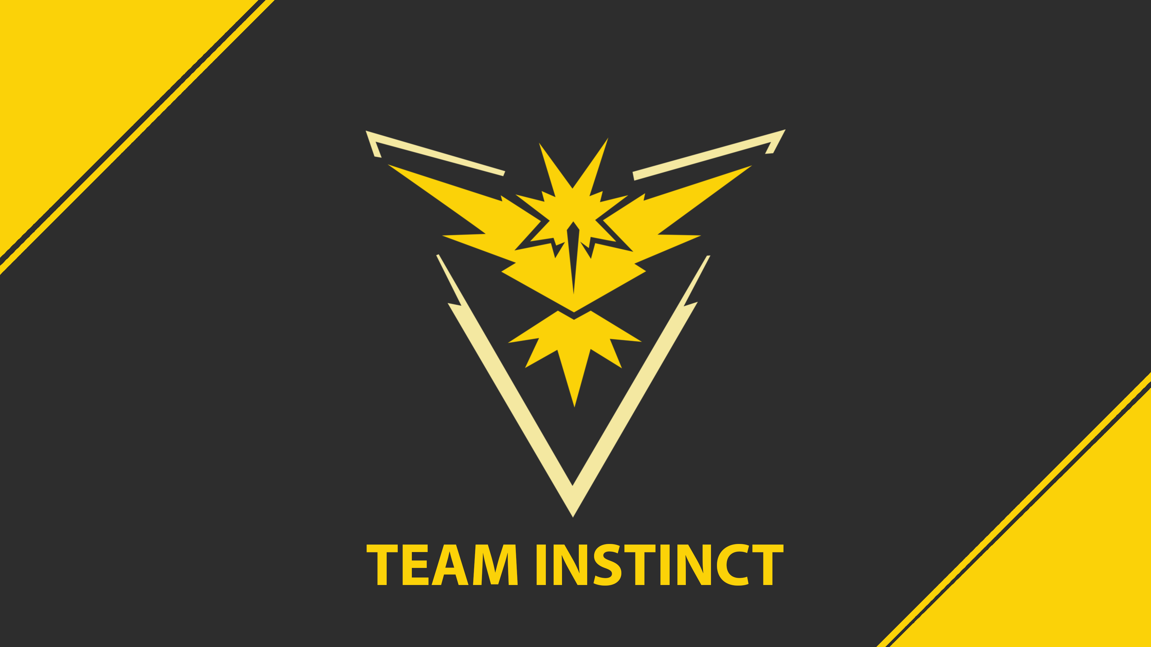 Wallpapers Team Instinct, Team Yellow, Pokemon Go, 4K, Games,