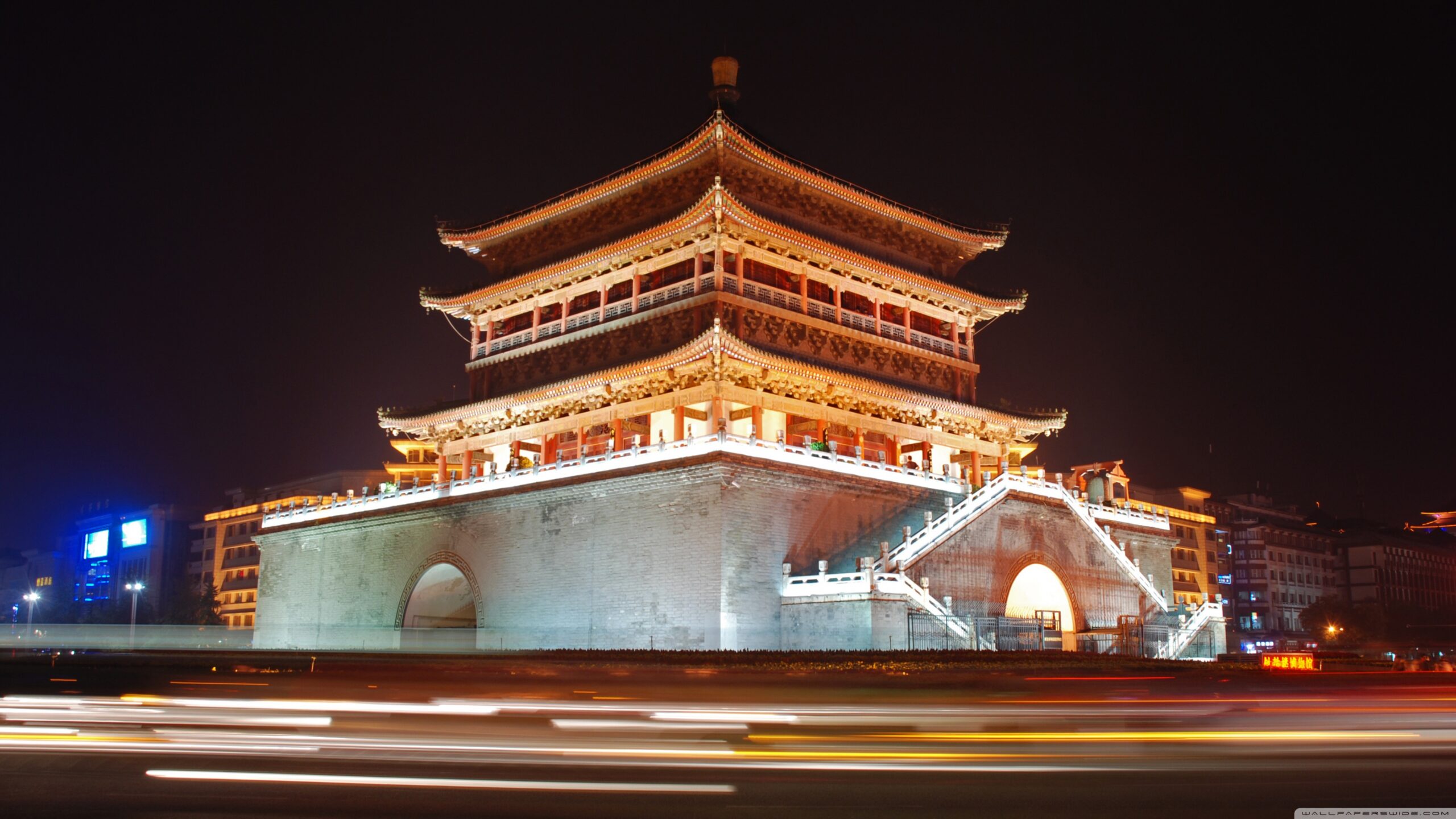 Bell Tower Of Xian, China ❤ 4K HD Desktop Wallpapers for 4K Ultra HD