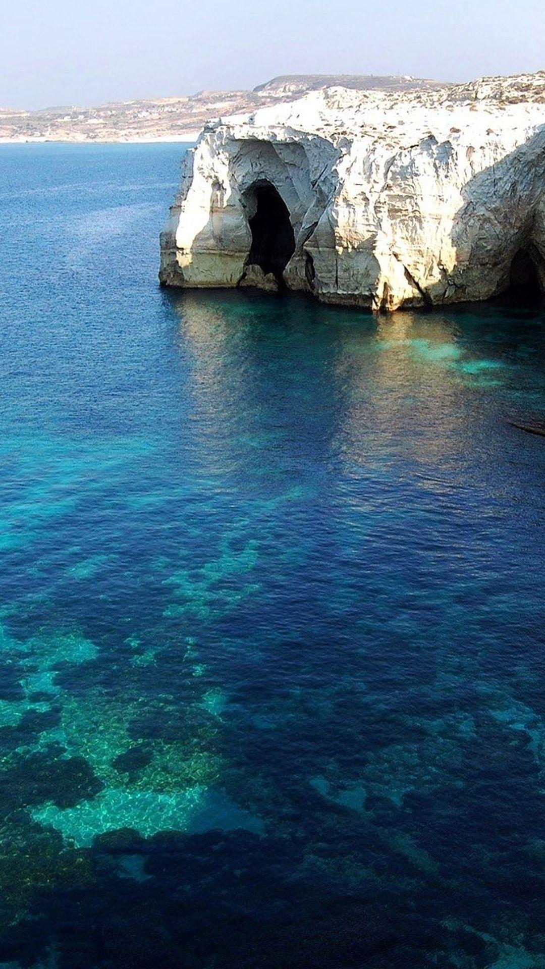 Milos Island Blue Lagoon Android Wallpapers free download