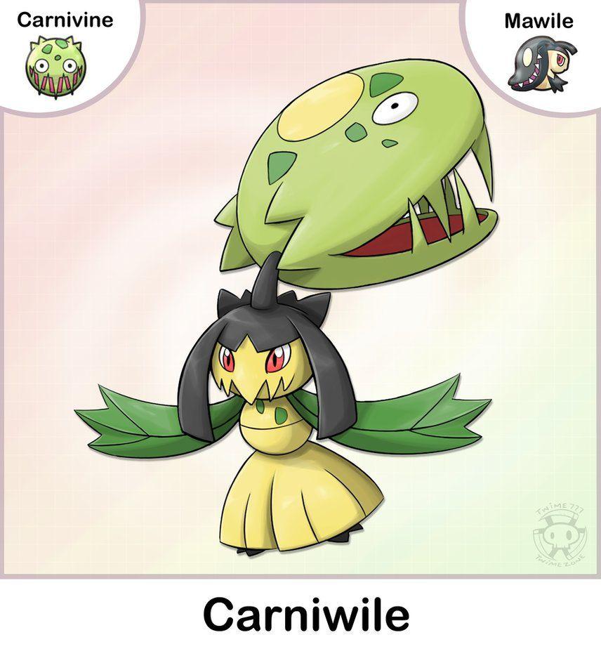 Carnivine + Mawile Fusion by Twime777