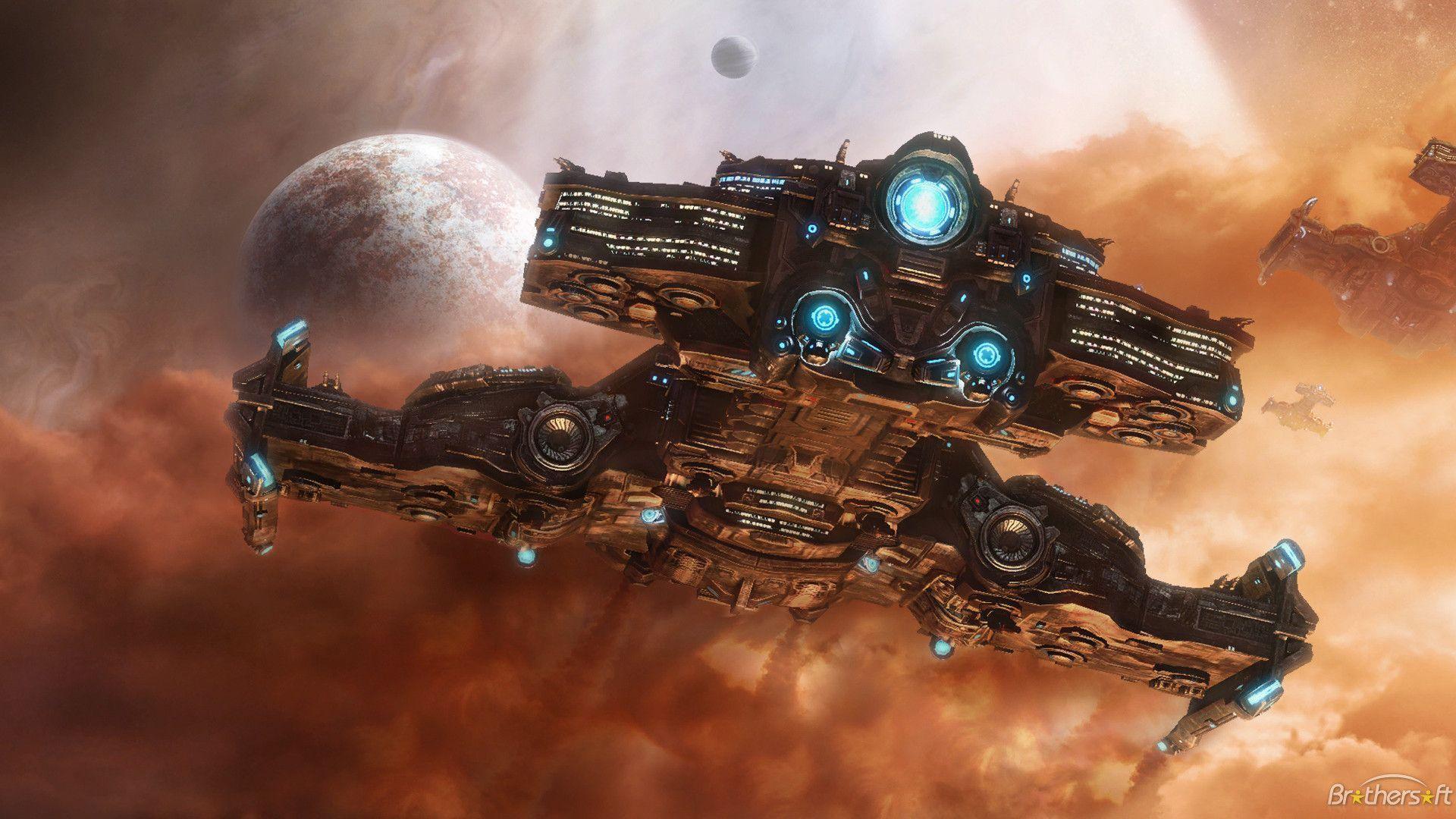 Download Free StarCraft II Warship Wallpaper, StarCraft II Warship