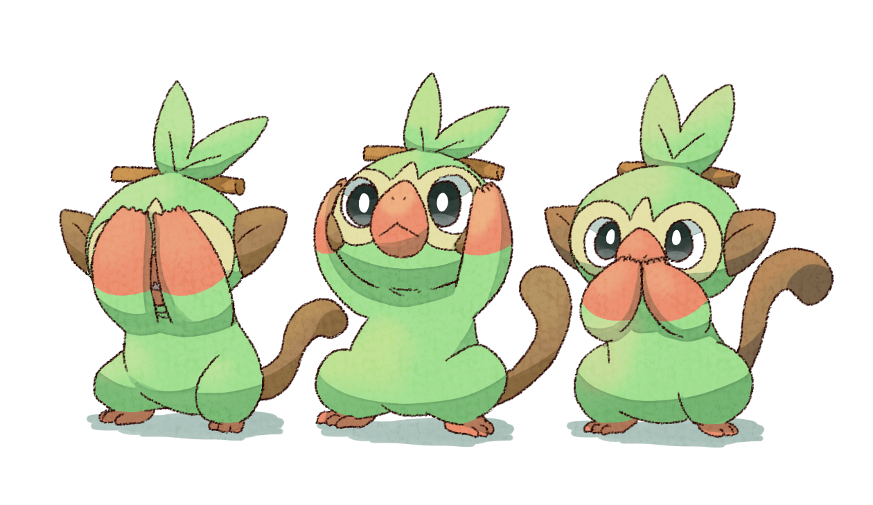 Three wise grookeys