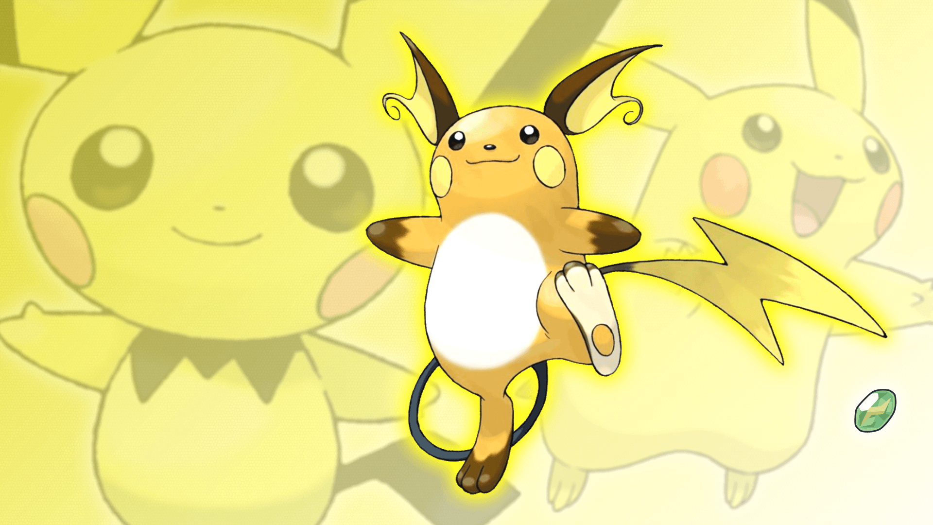 Pichu, Pikachu, and Raichu Wallpapers by Glench