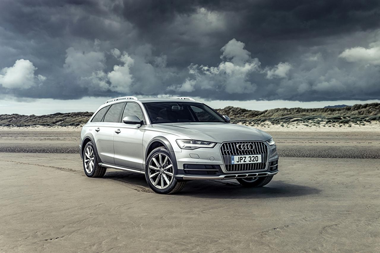 Wallpapers 2015 Audi A6 Allroad Sport Silver color Metallic