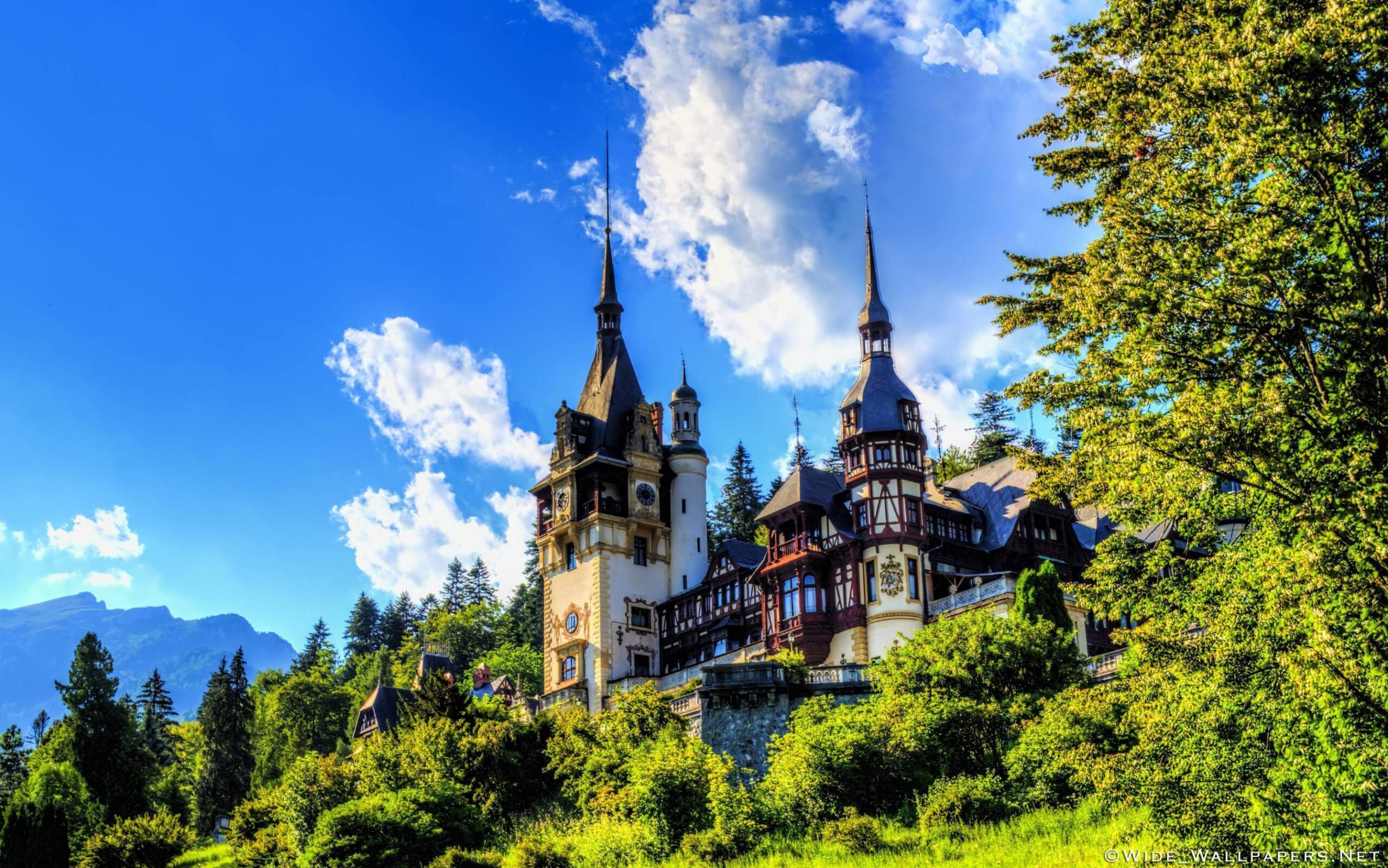 Peles Castle, Sinaia, Romania widescreen wallpapers