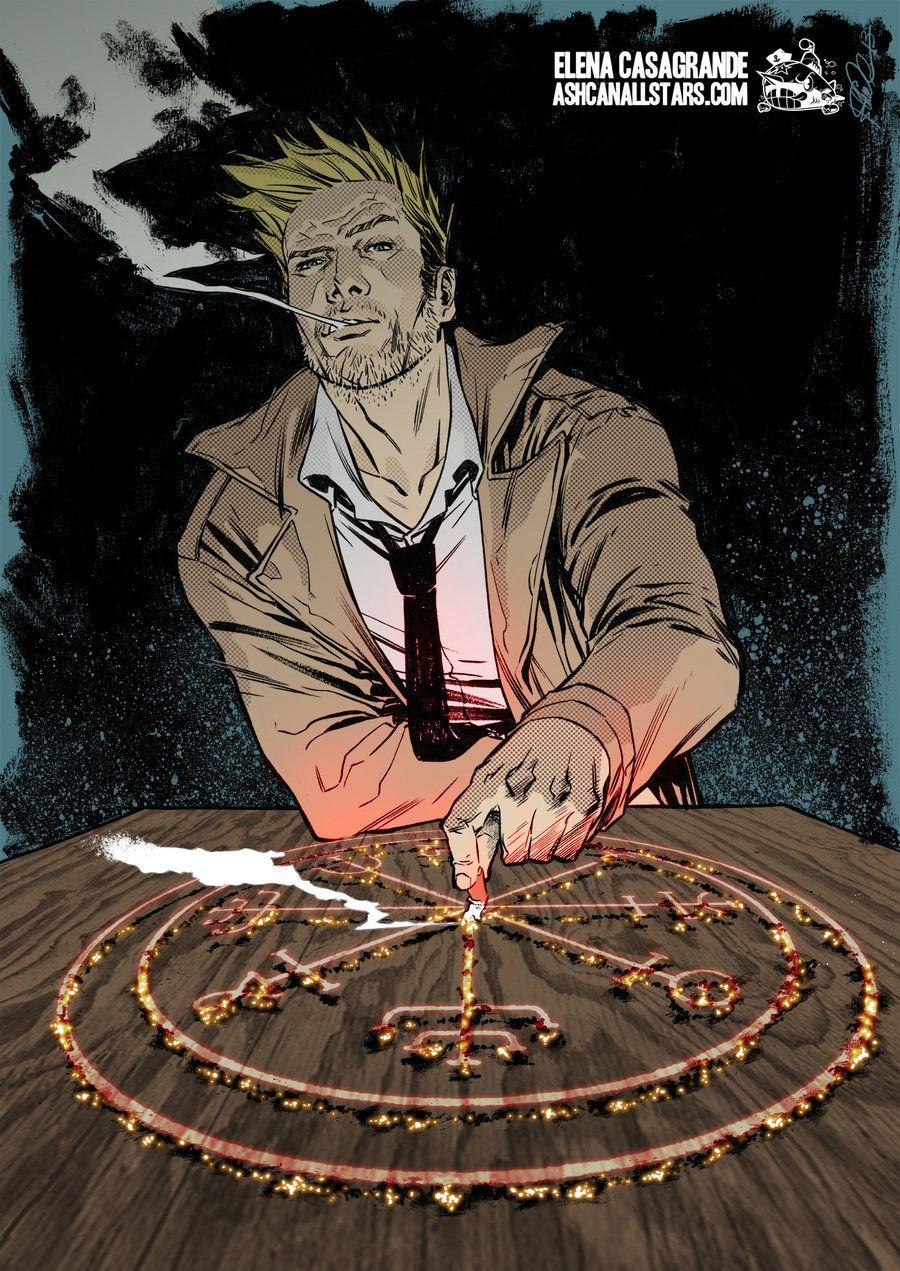 John Constantine by Elena Casagrande for Hellblazer Week at