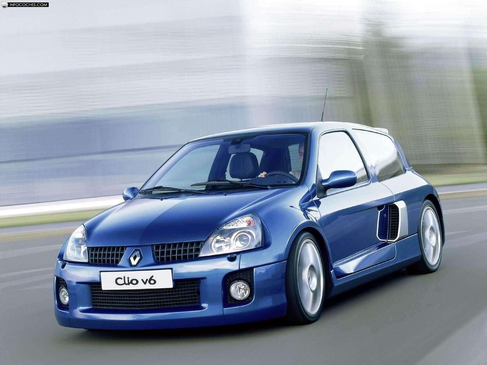 Cars vehicles Renault Clio Renault sports cars Renault Clio V6