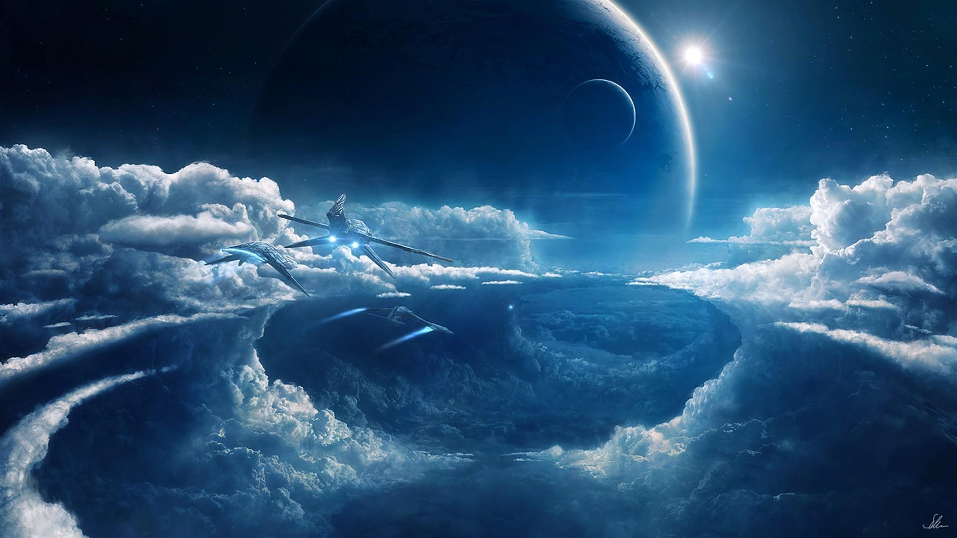 Outer space planets prometheus wallpapers