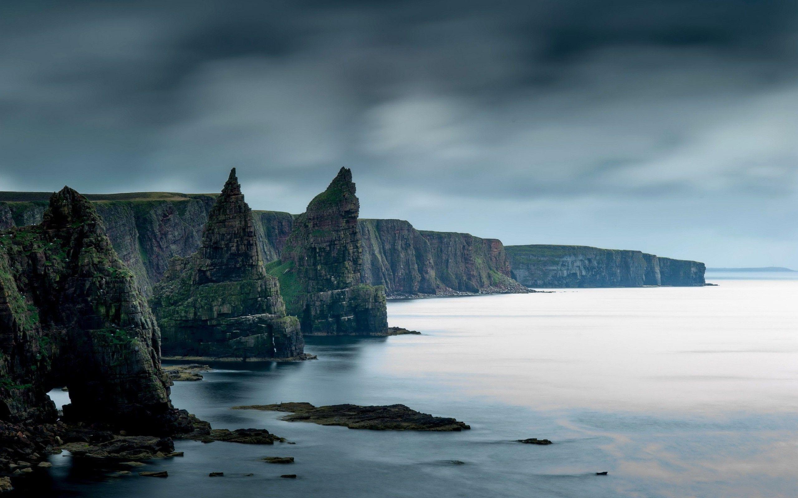 coast, Rock, Nature, Sea, Scotland, Cliff Wallpapers HD / Desktop