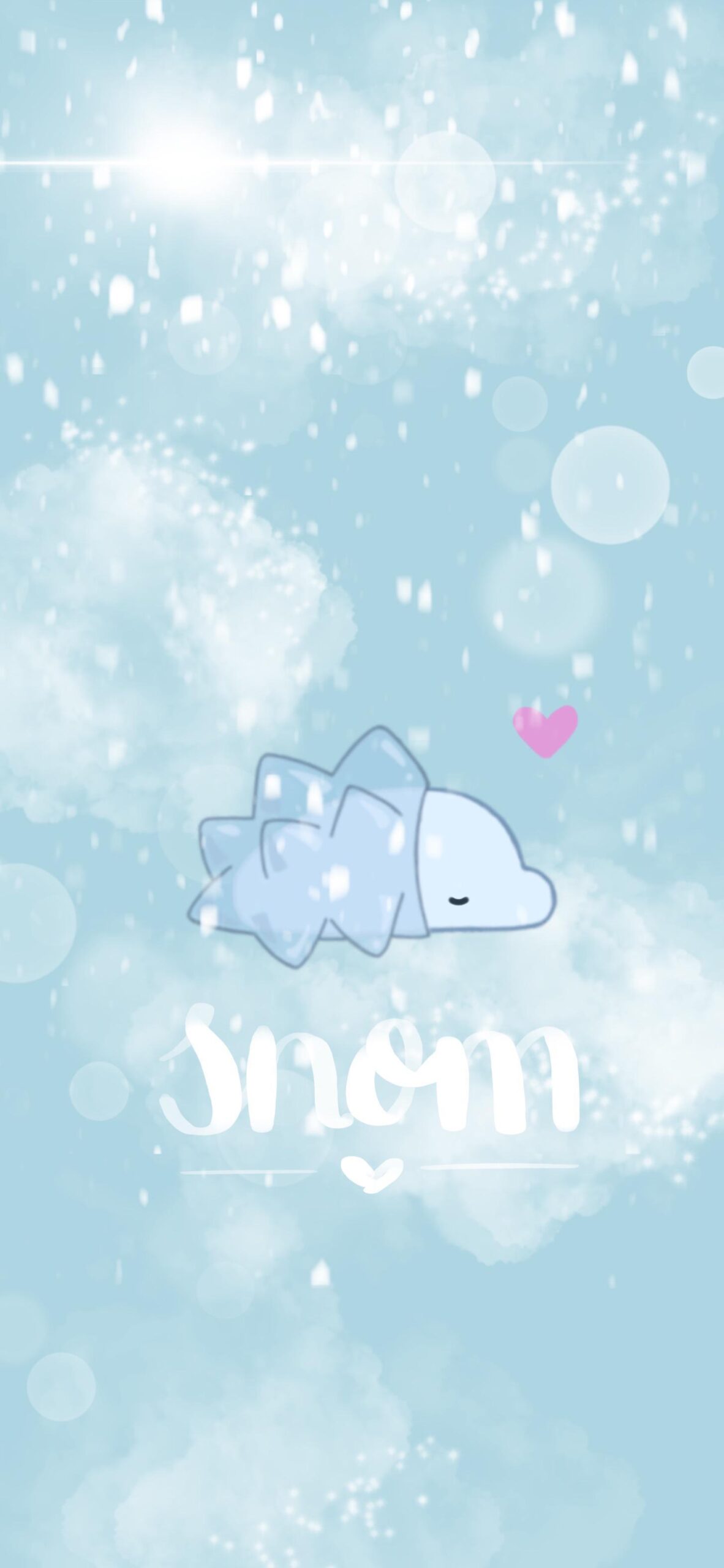 A snowy snom for my phone backgrounds this winter