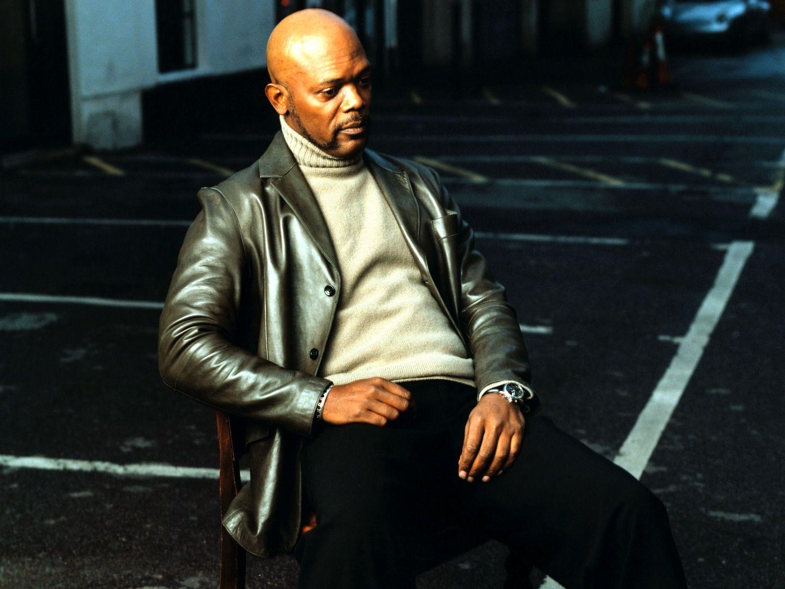 Wallpapers Samuel l jackson, Jacket, Sweater, Chair, Look, Actor