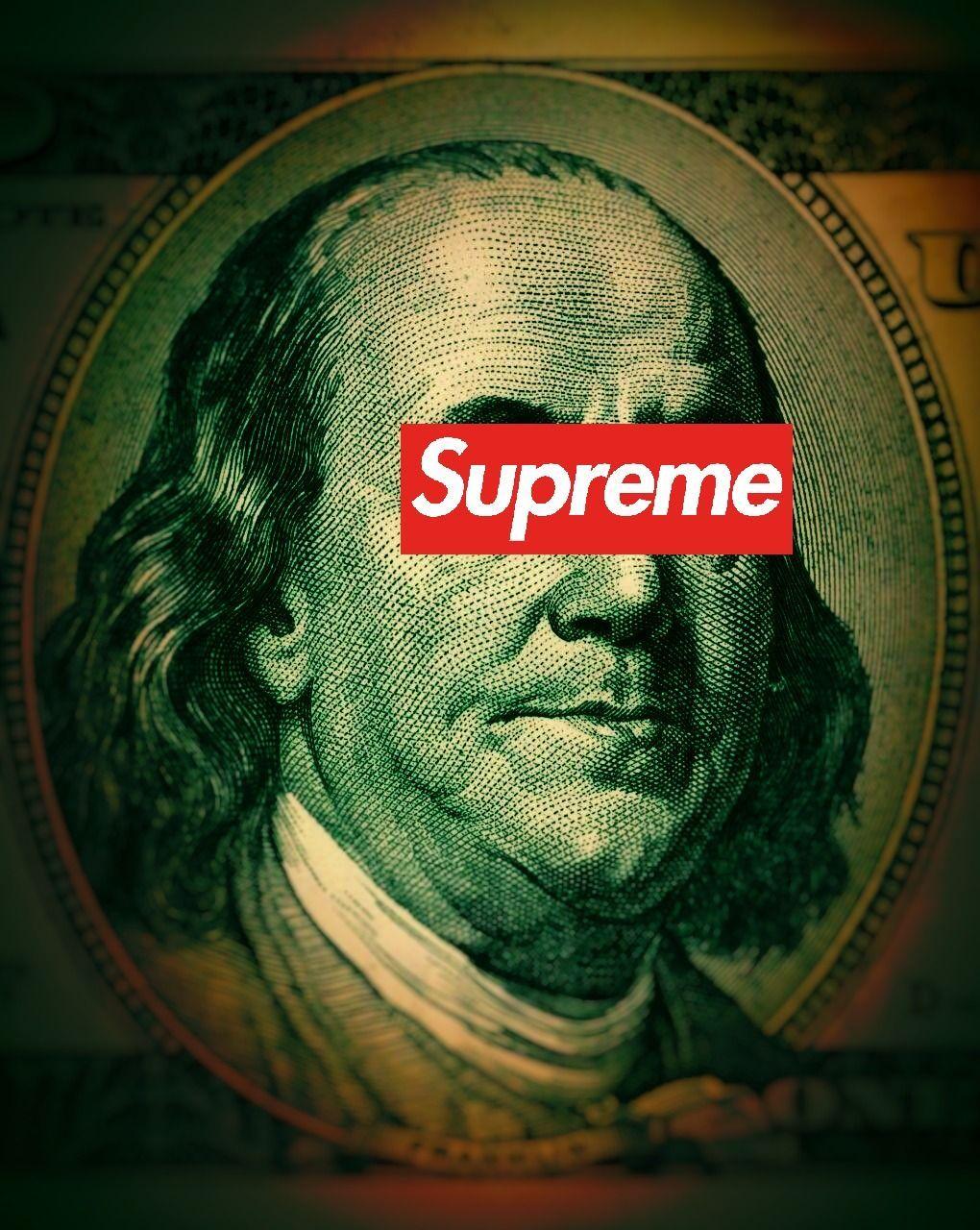 Supreme wallpapers dollar benjamin franklin hd