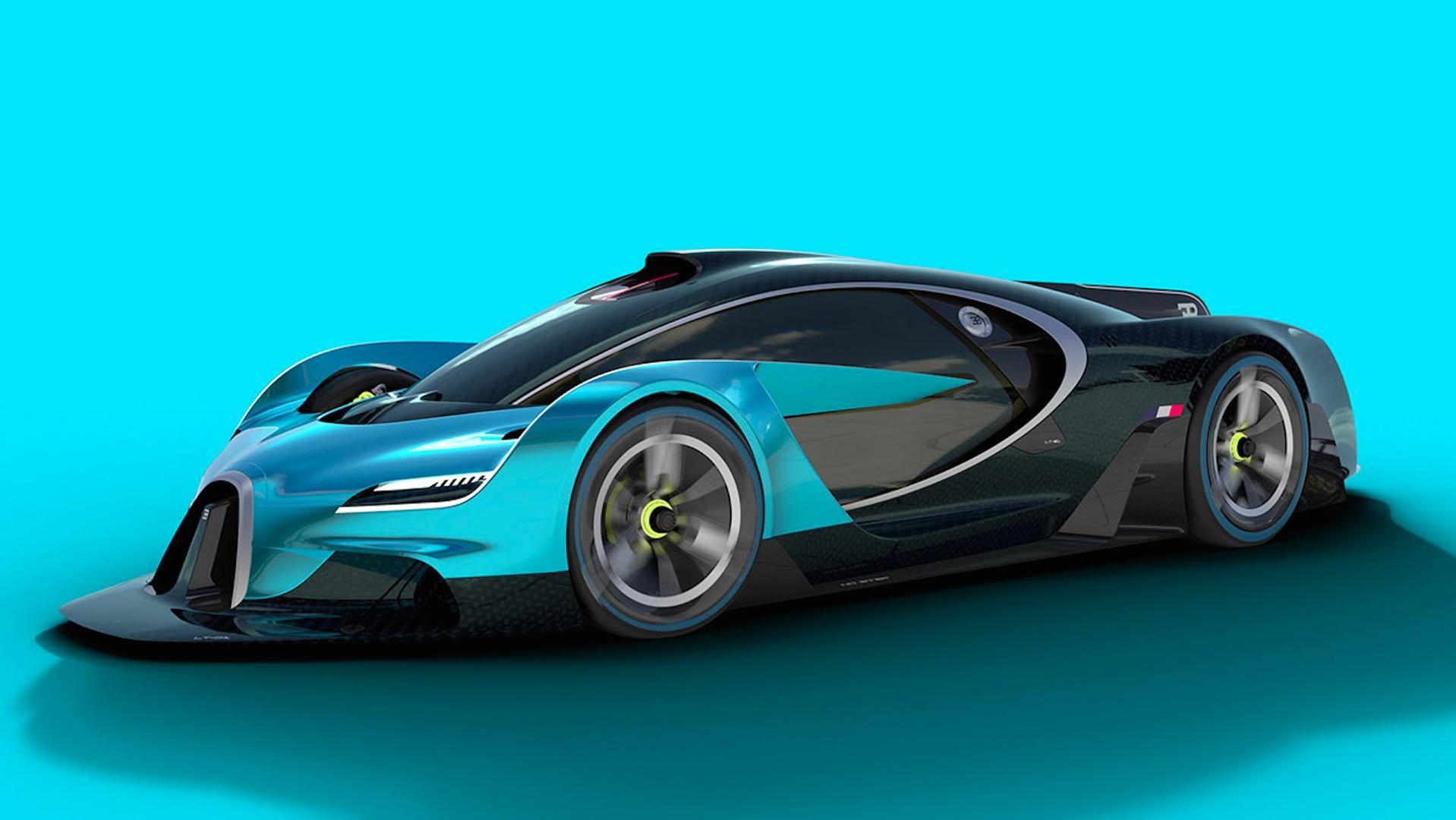 Bugatti Rendering Imagines A Race