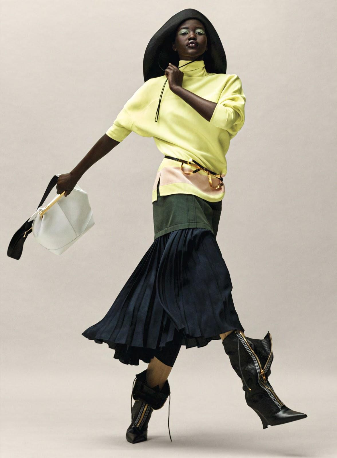 Adut Akech in Vogue USA January 2019 by Josh Olins