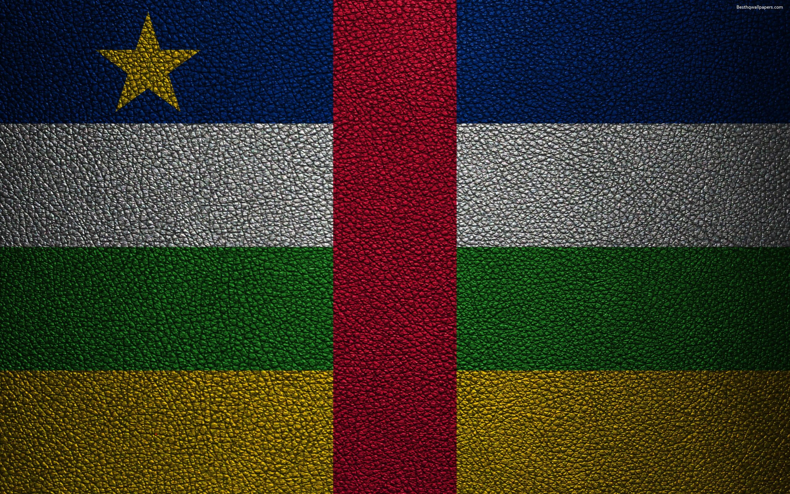 Download wallpapers Flag of Central African Republic, Africa, 4K