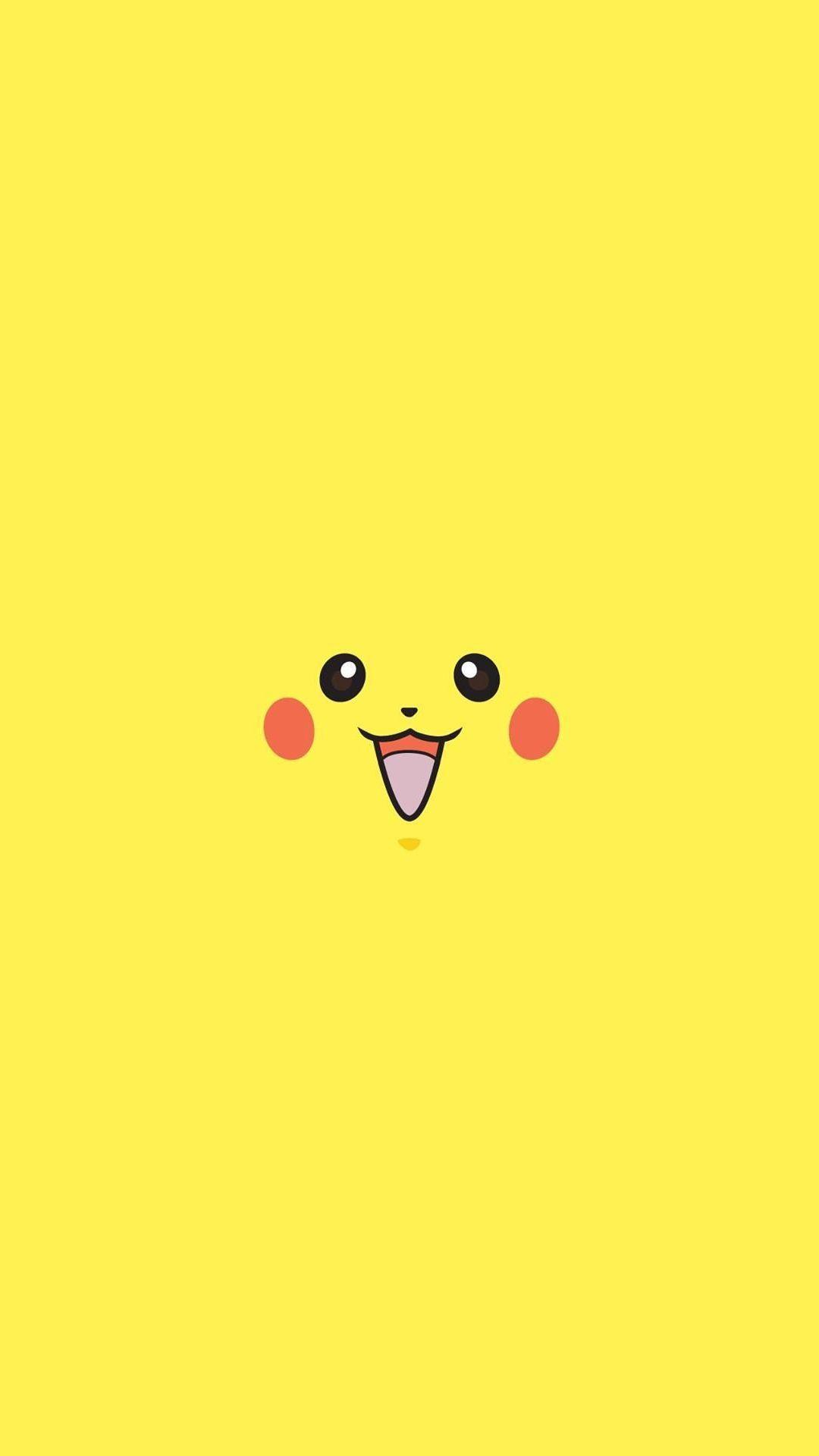 Pikachu Pokemon Minimal Flat iPhone 6+ HD Wallpapers HD