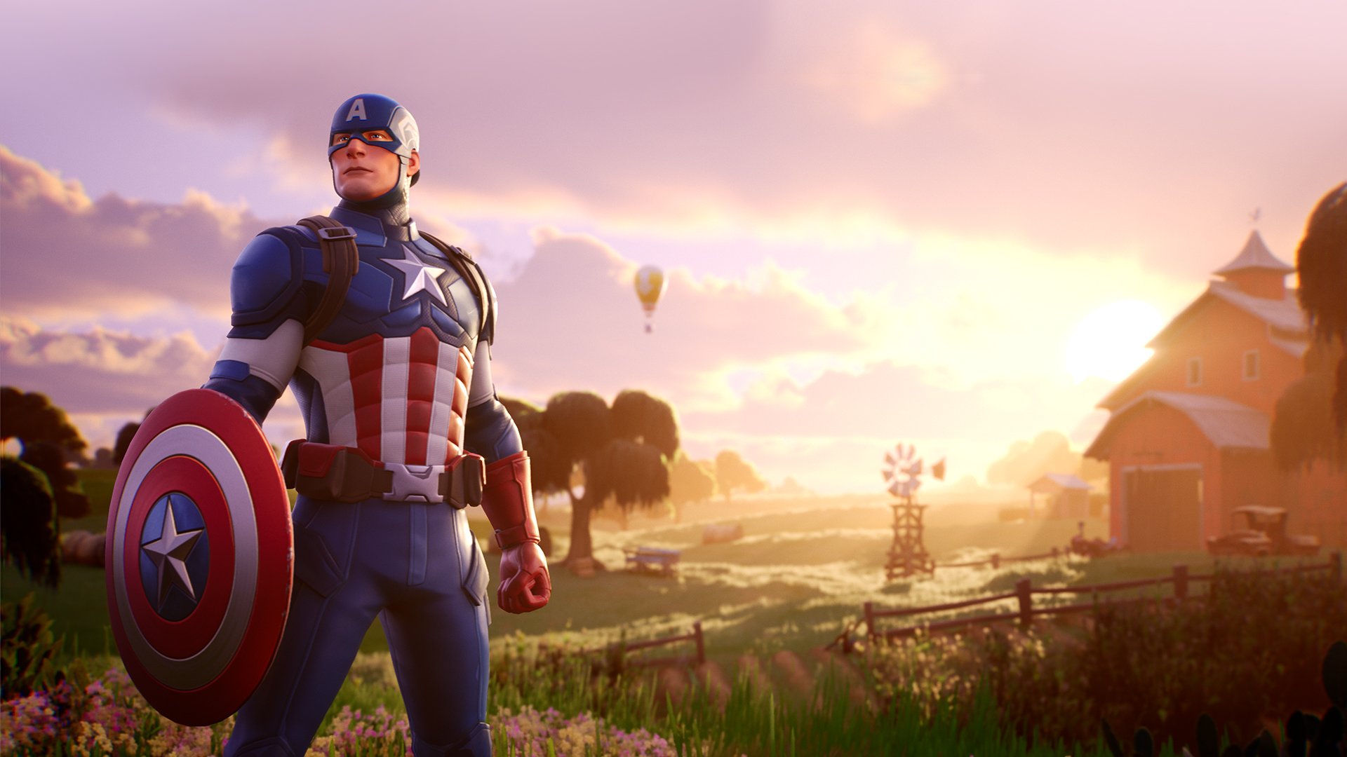 Captain America Fortnite wallpapers