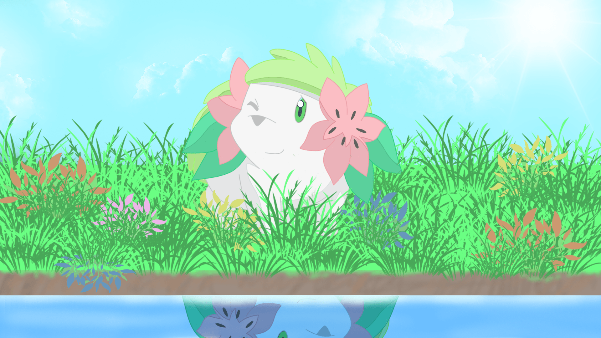 56747 pokemon shaymin wallpaper, Pokemon Wallpapers